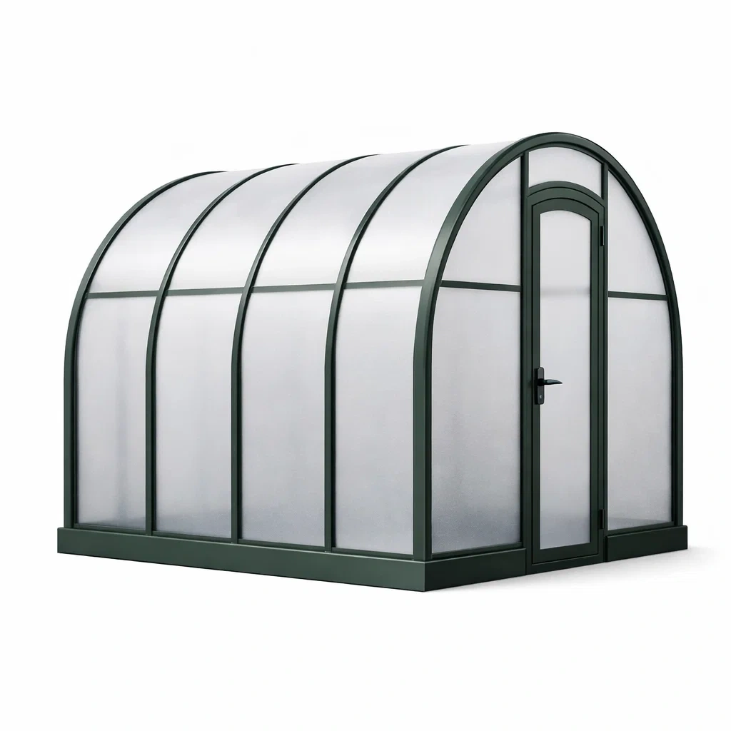 Gewächshaus Aluminiumrahmen Polycarbonat 300x200x220cm-decofexa