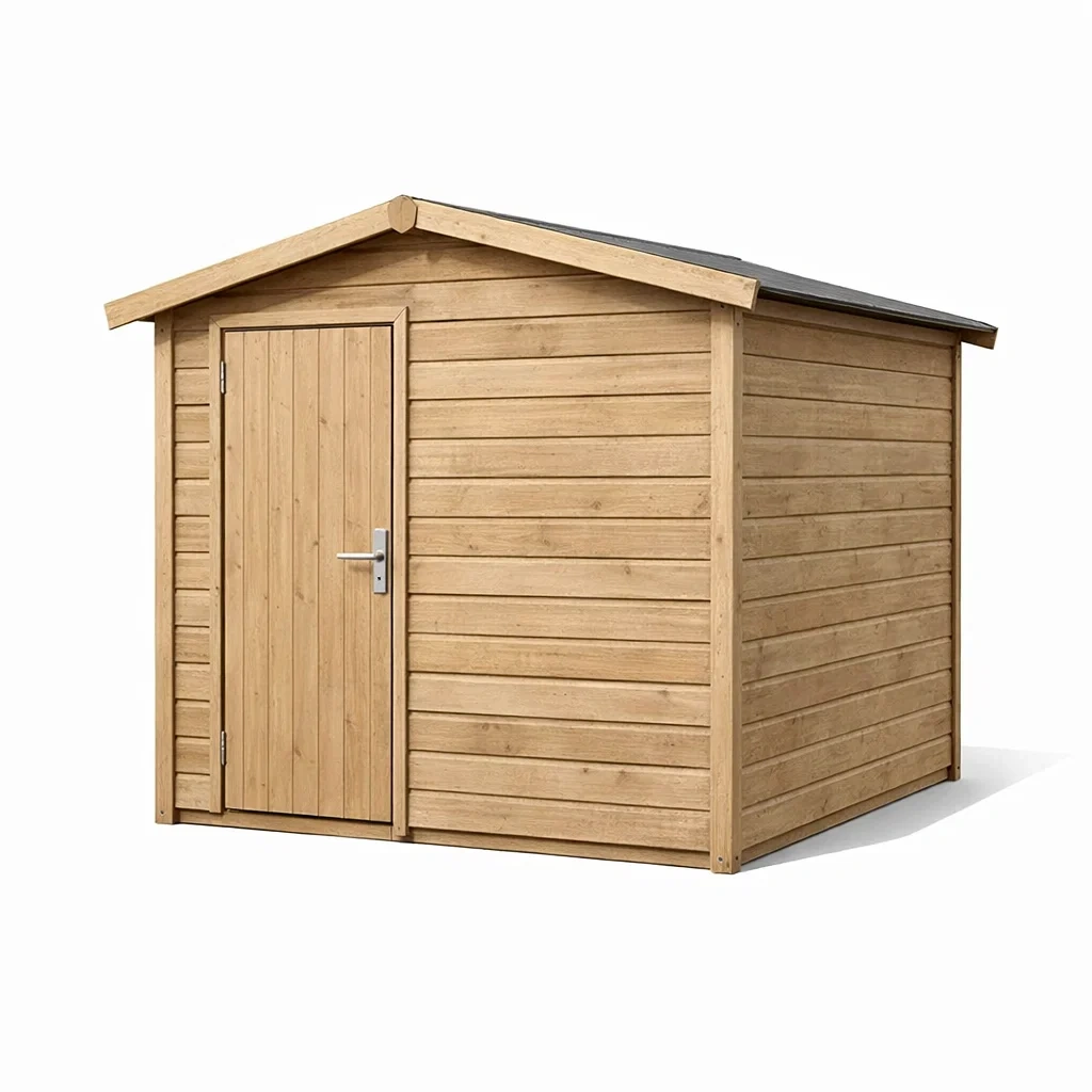 Gartenhaus aus massivem Fichtenholz mit Satteldach 250x200x200 cm-decofexa