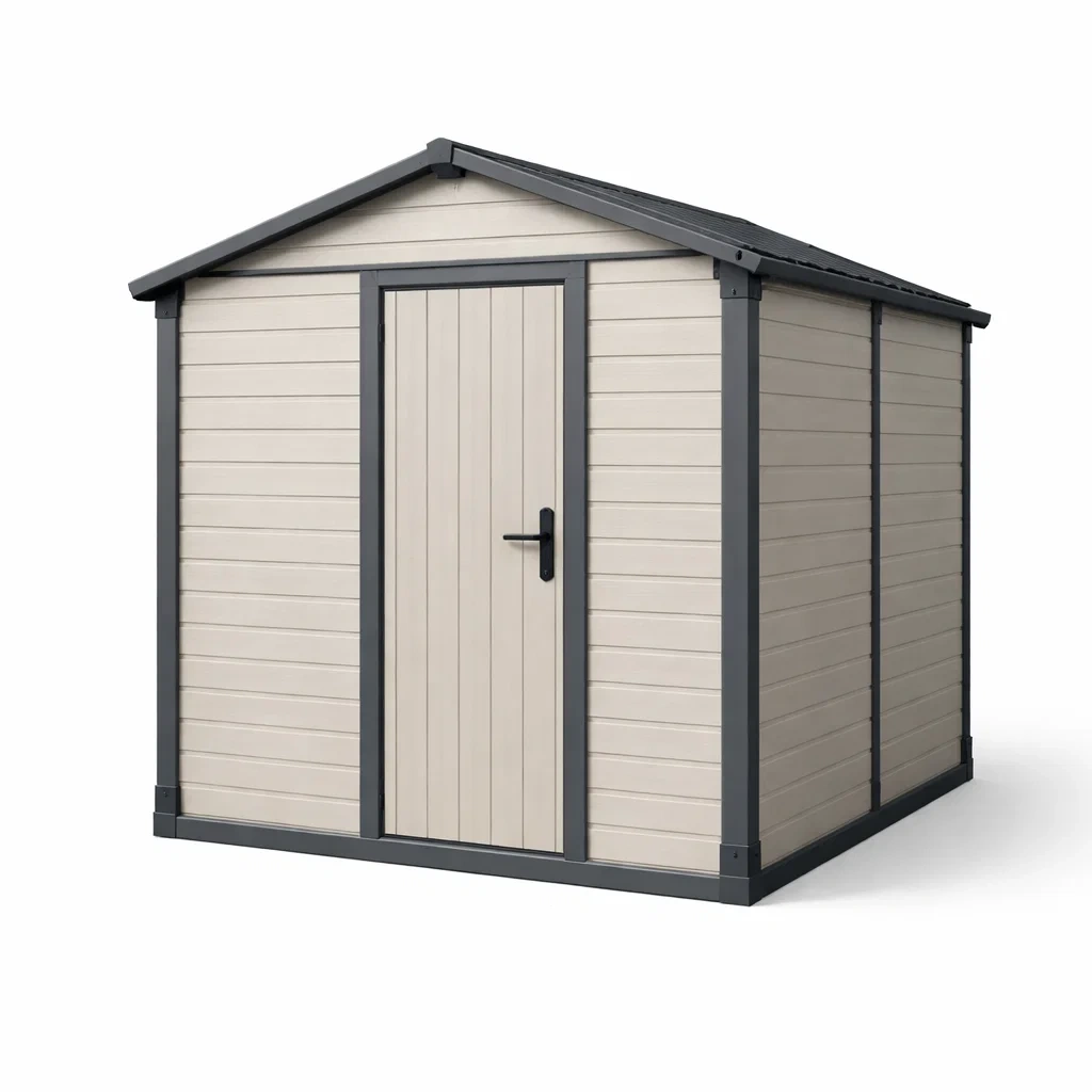Kunststoff Gartenhaus Polypropylen Beige 185x152x226 cm-decofexa