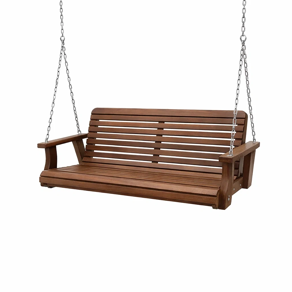 Gartenschaukelbank aus Holz mit Ketten 150cm-decofexa