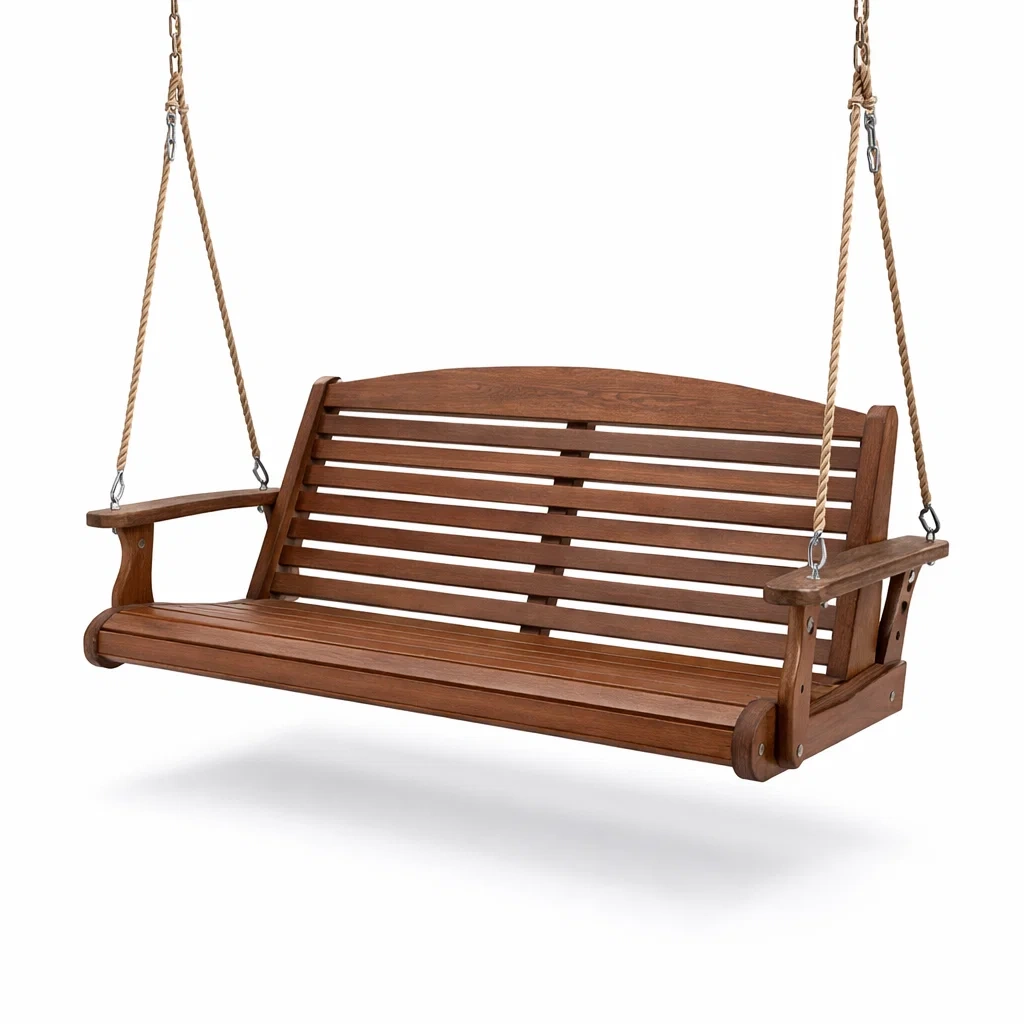Holz Gartenschaukelbank Akazienholz Braun-decofexa