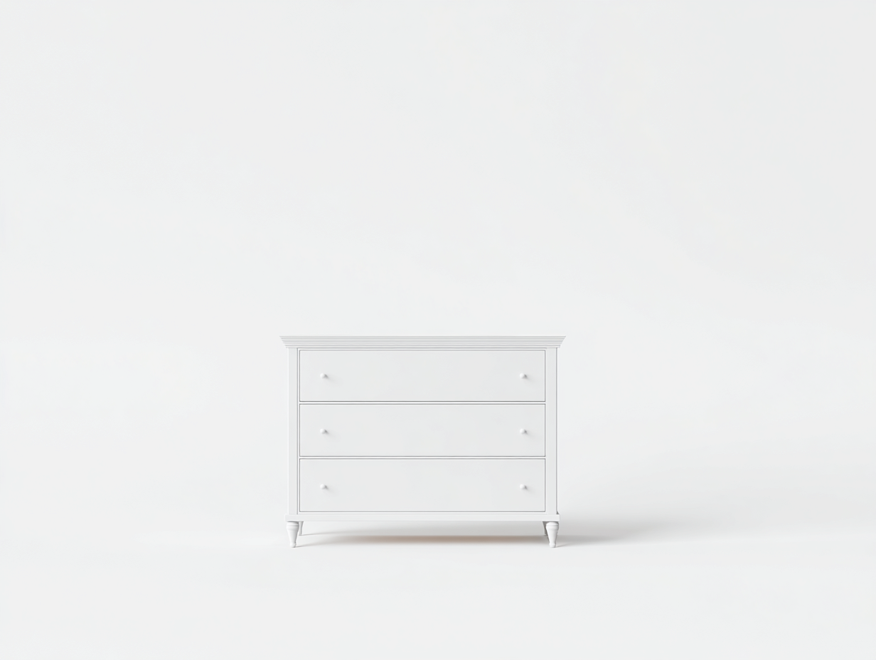 Nachttisch-Holzwerkstoff-65 x 42 x 70 cm-Weiß-Klassisch moderne Optik-Roommybase