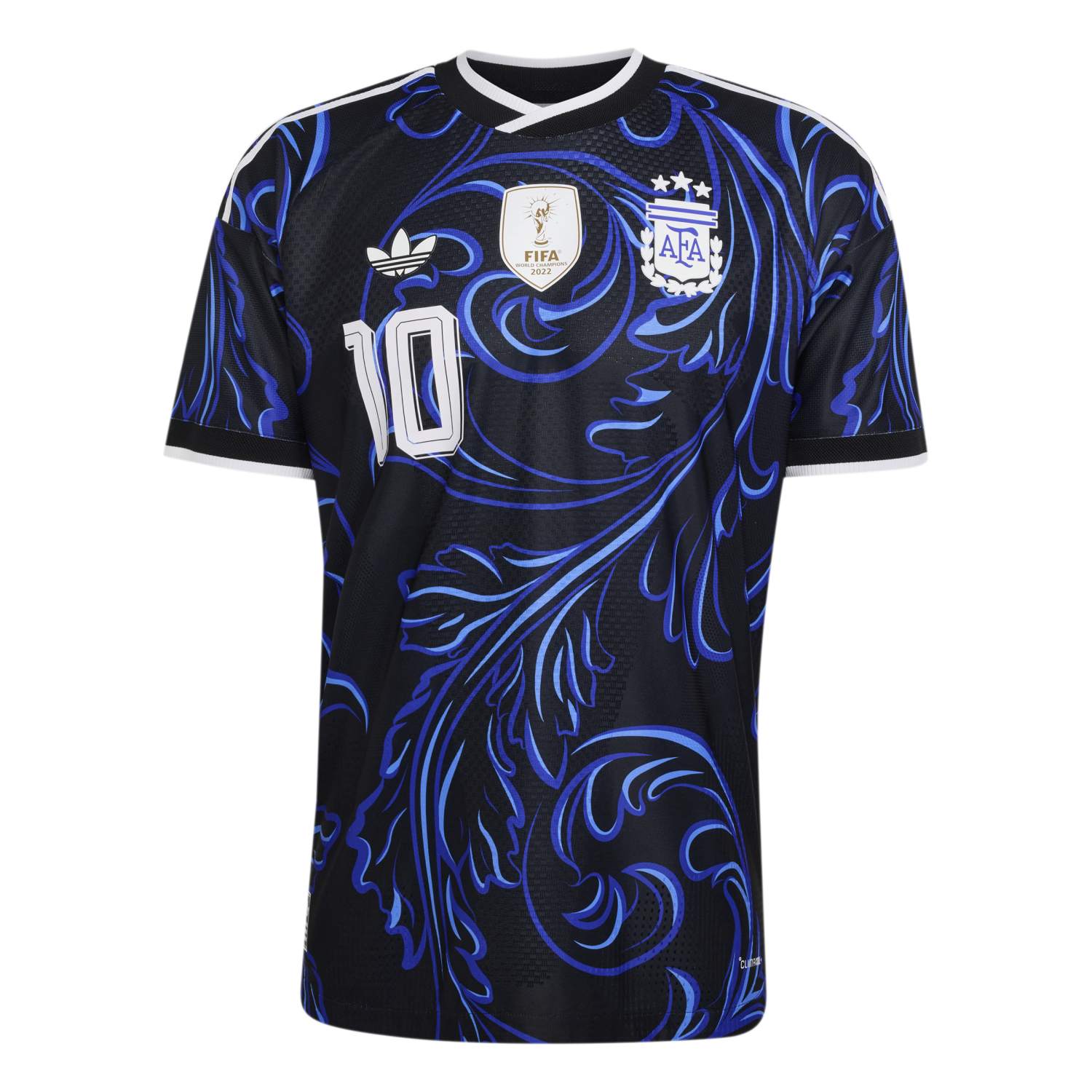 Argentina 26 Messi Away Authentic Soccer Jersey - Men's