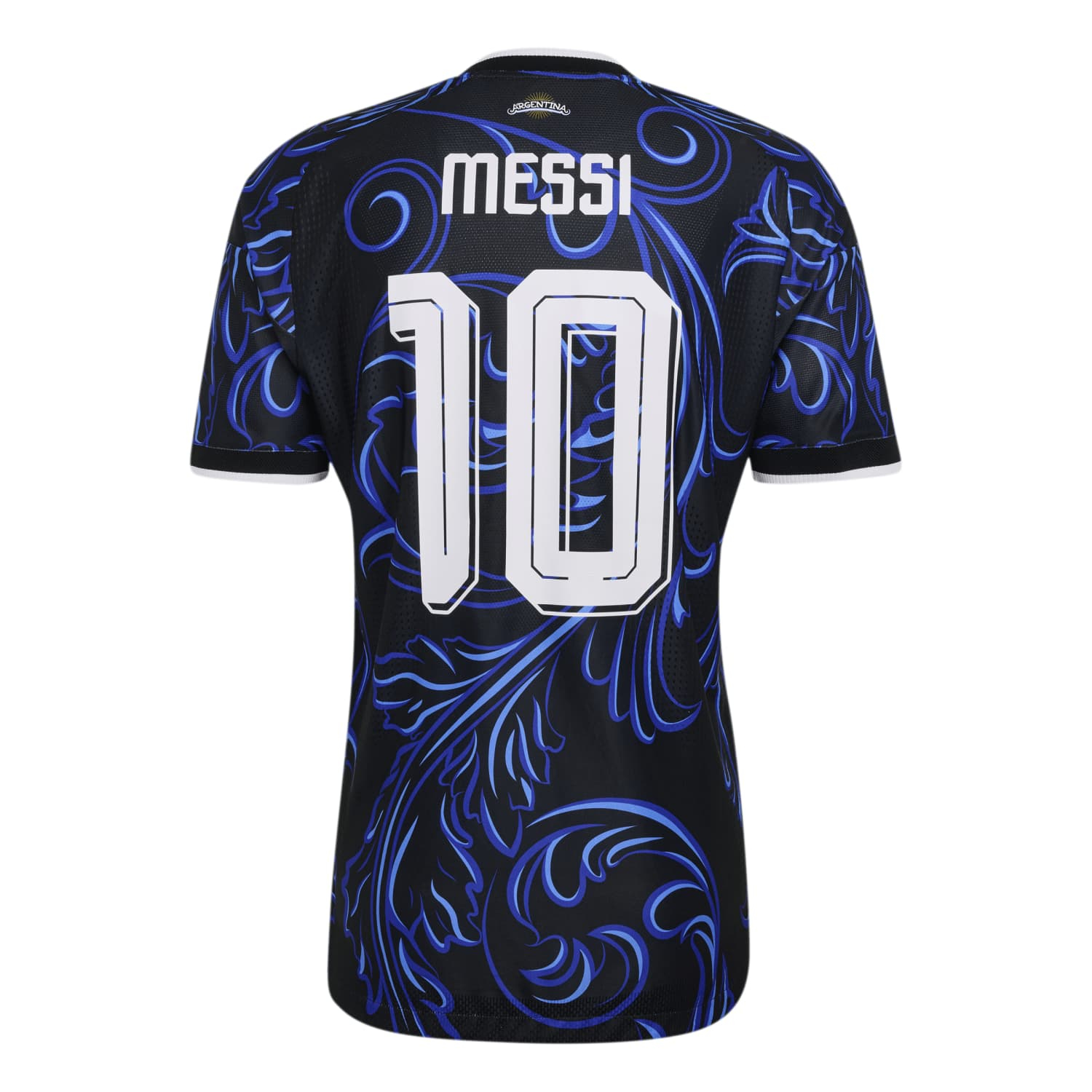 Argentina 26 Messi Away Authentic Soccer Jersey - Men's