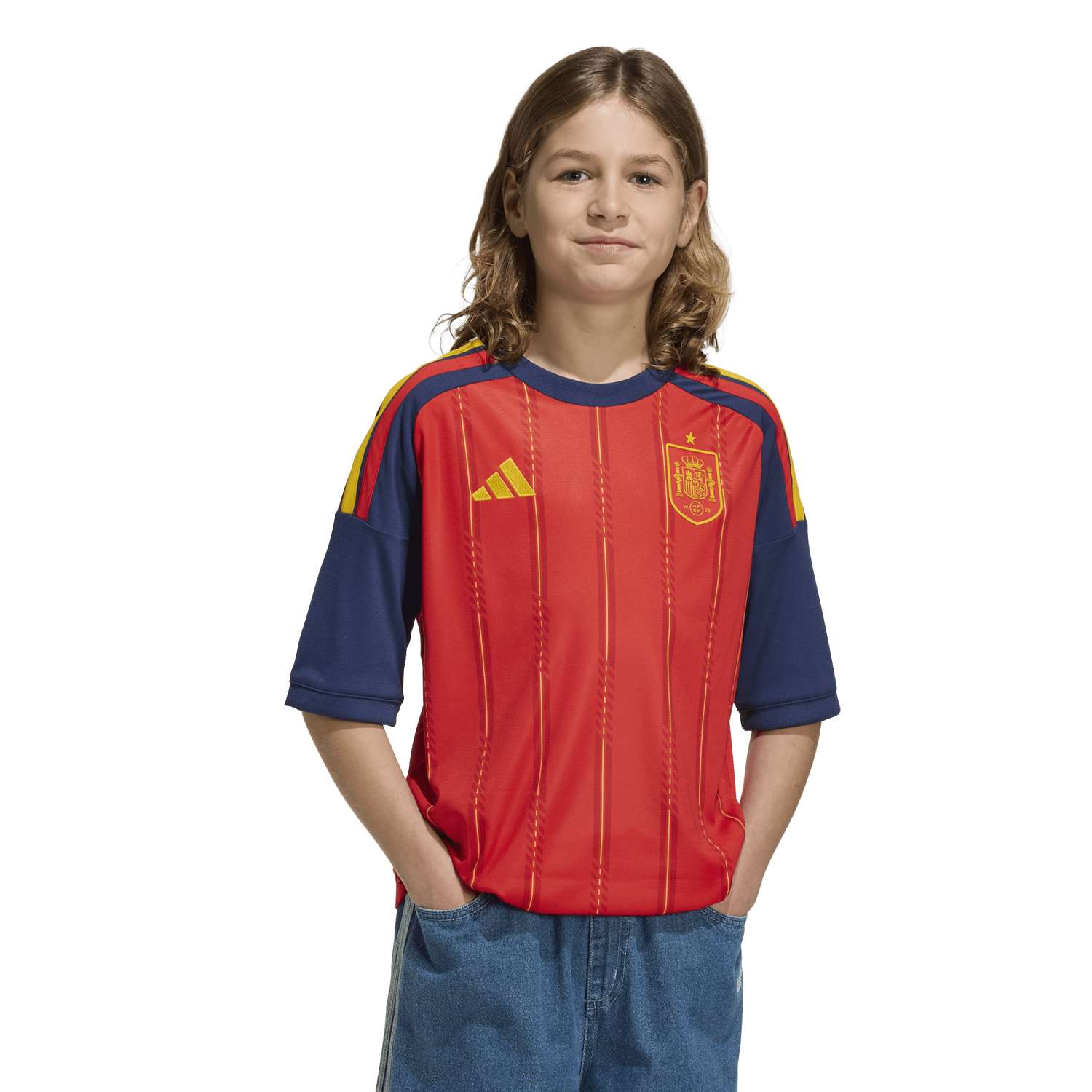 Spain 2026 Home Soccer Jersey - Youth