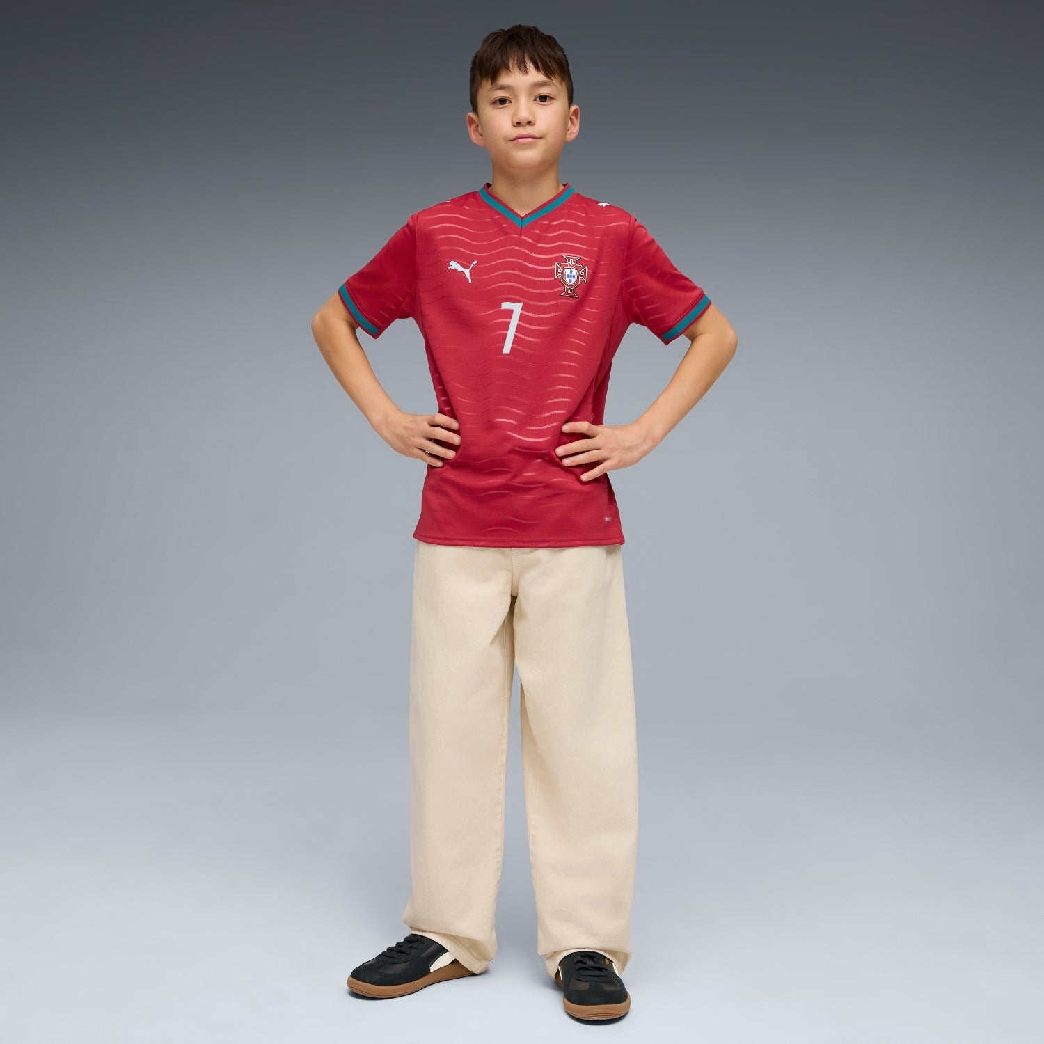 Portugal 2026 Home Ronaldo 7 Soccer Jersey - Youth