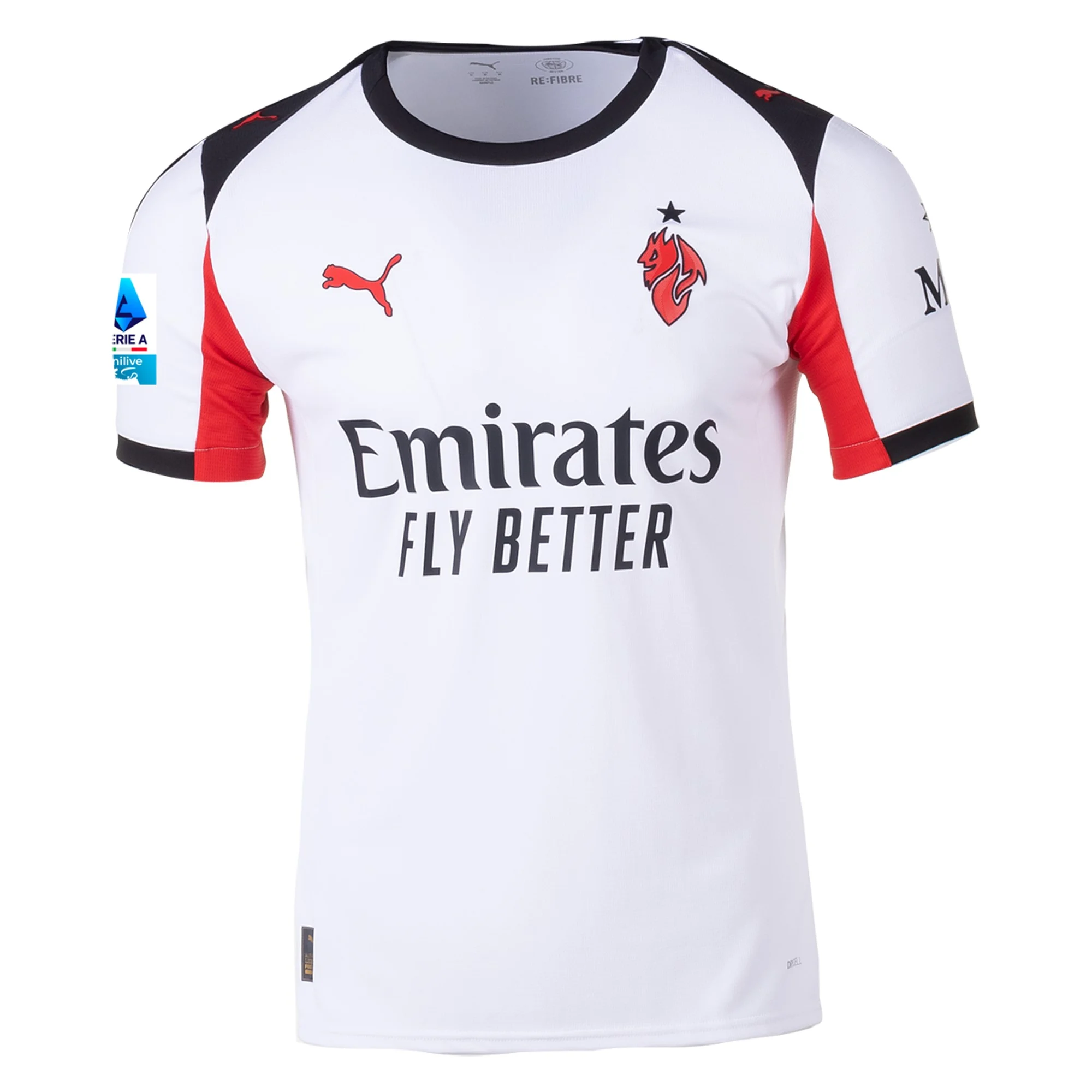 Mens 11 Christian Pulisic AC Milan 2025-26 Away Jersey Football Shirt