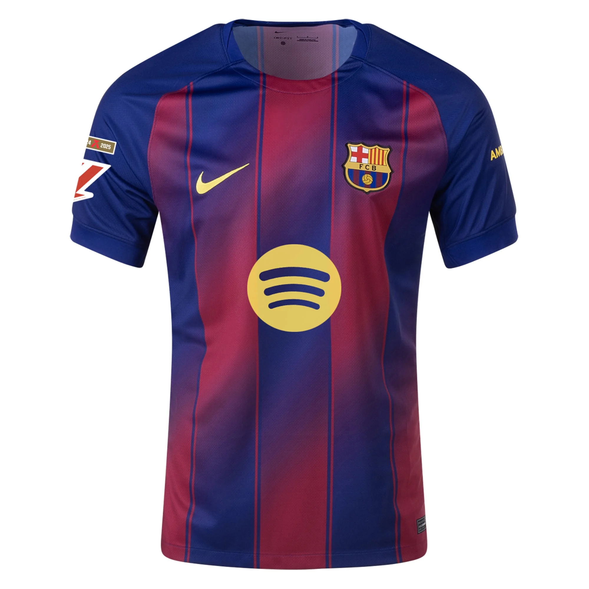 Mens 6 Gavi Barcelona 2025-26 Home Jersey Football Shirt