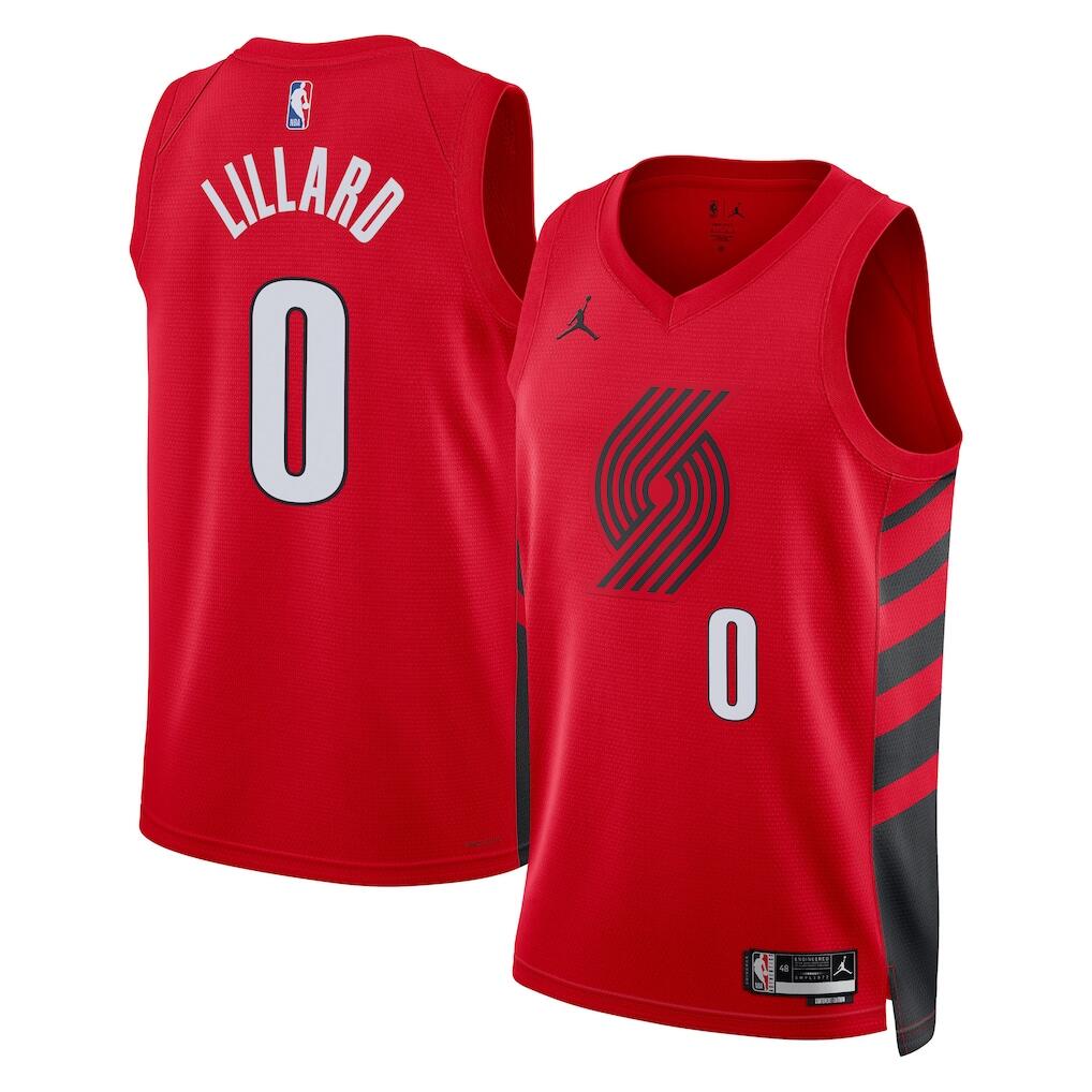 Men's Portland Trail Blazers Jerseys #0 Damian Lillard Basketball Jerseys