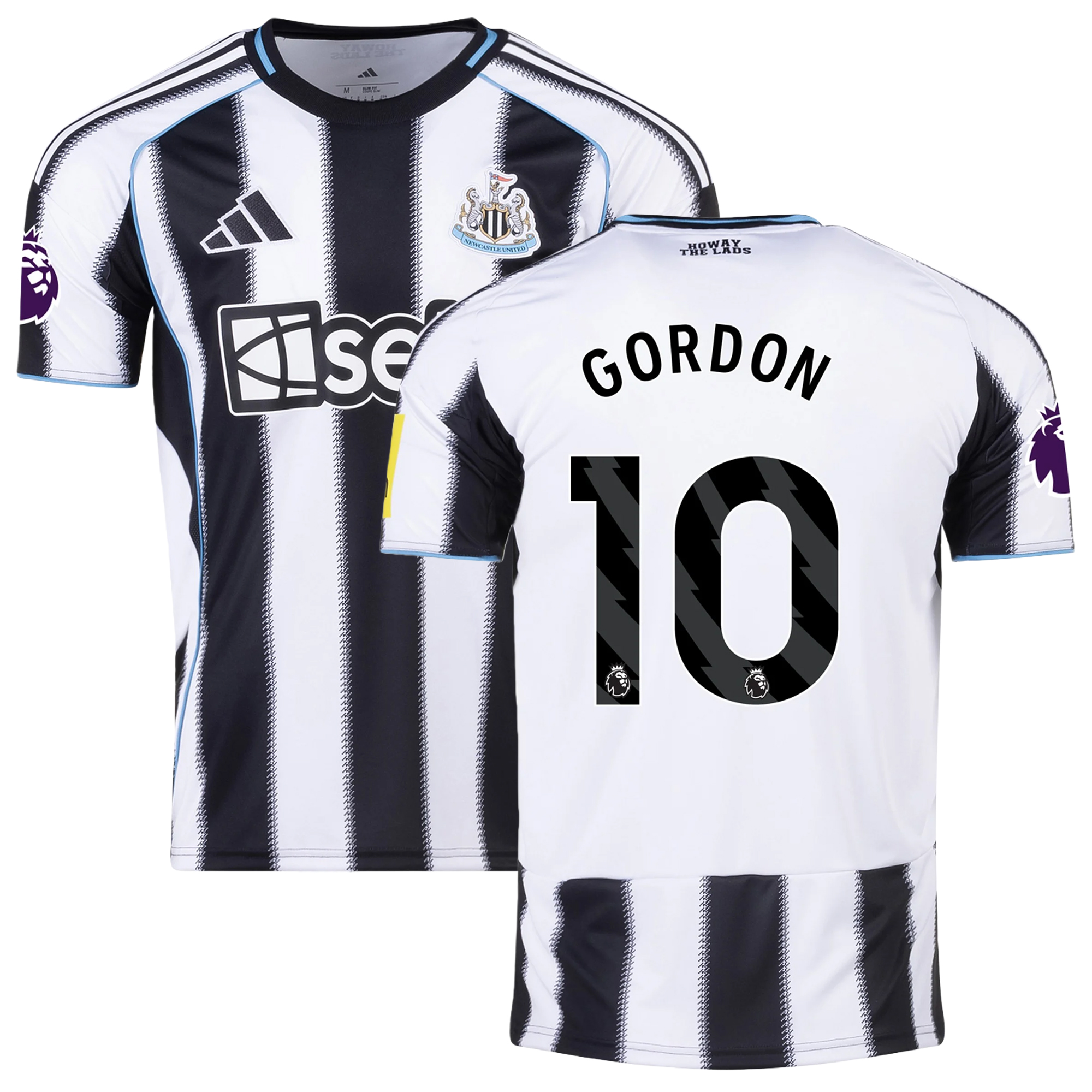 Mens 10 Anthony Gordon Newcastle Home Jersey 2025-26 Football Shirt