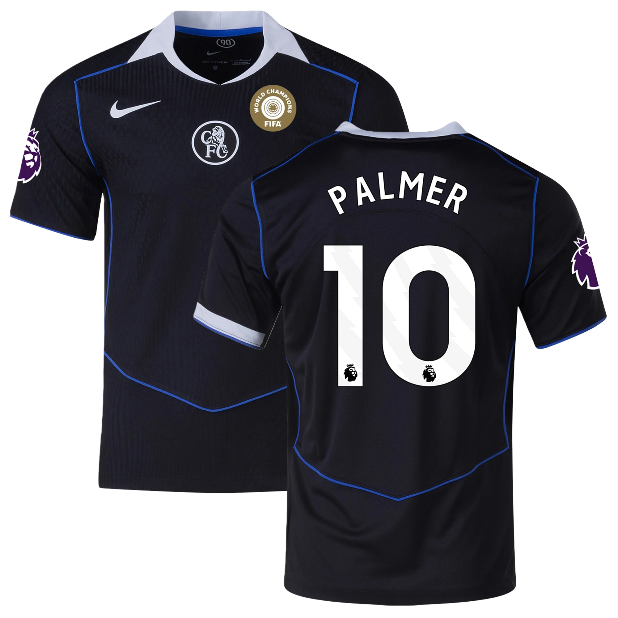 Mens 10 Cole Palmer Chelsea Third Jersey 2025-26 Football Shirt