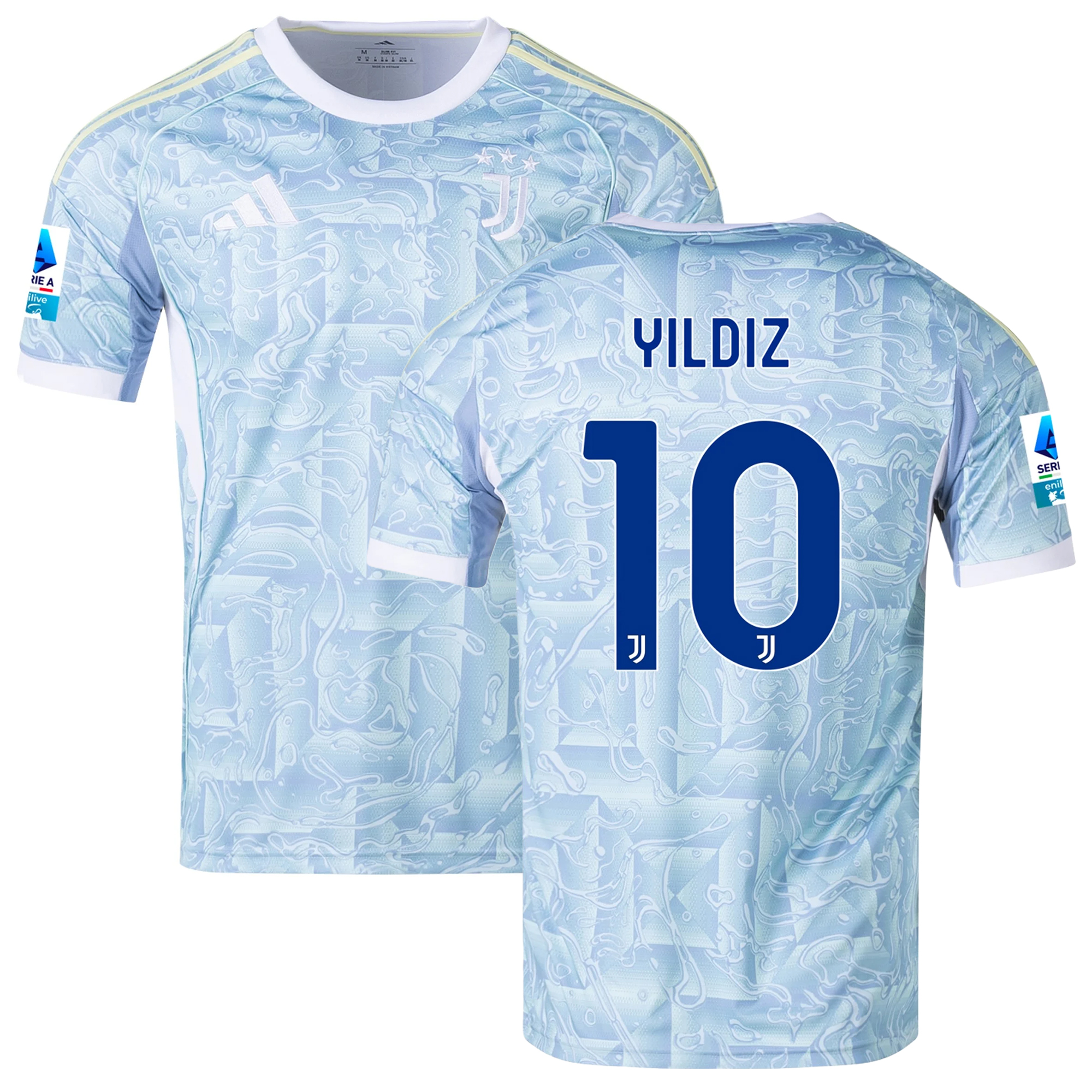 Mens 10 Kenan Yildiz Juventus 2025-26 Away Jersey Football Shirt