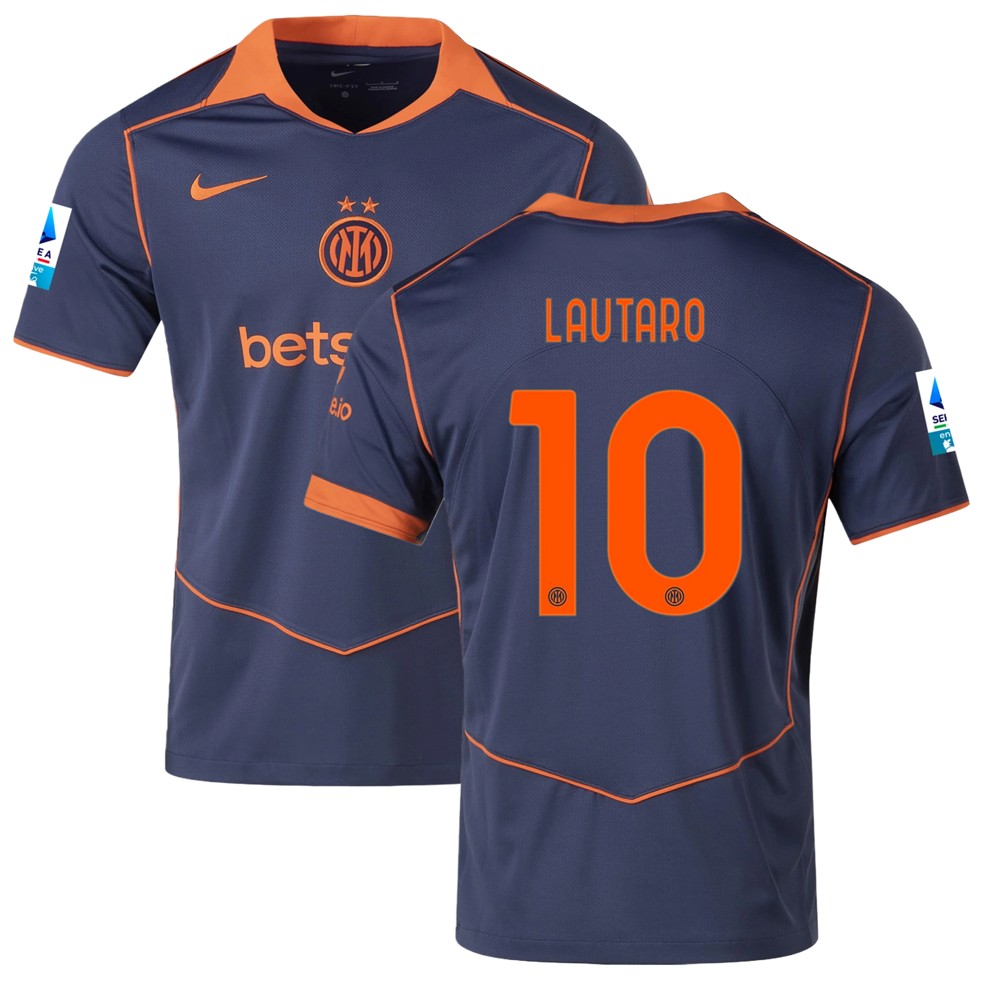 Mens 10 Lautaro Martinez Inter Milan 2025-26 Third Jersey Football Shirt