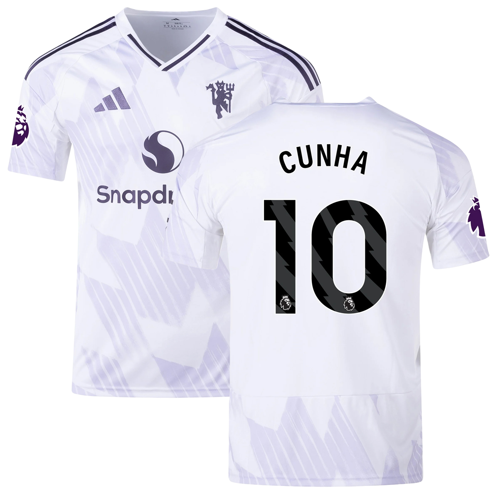 Mens 10 Matheus Cunha Manchester United 2025-26 Away Jersey Football Shirt