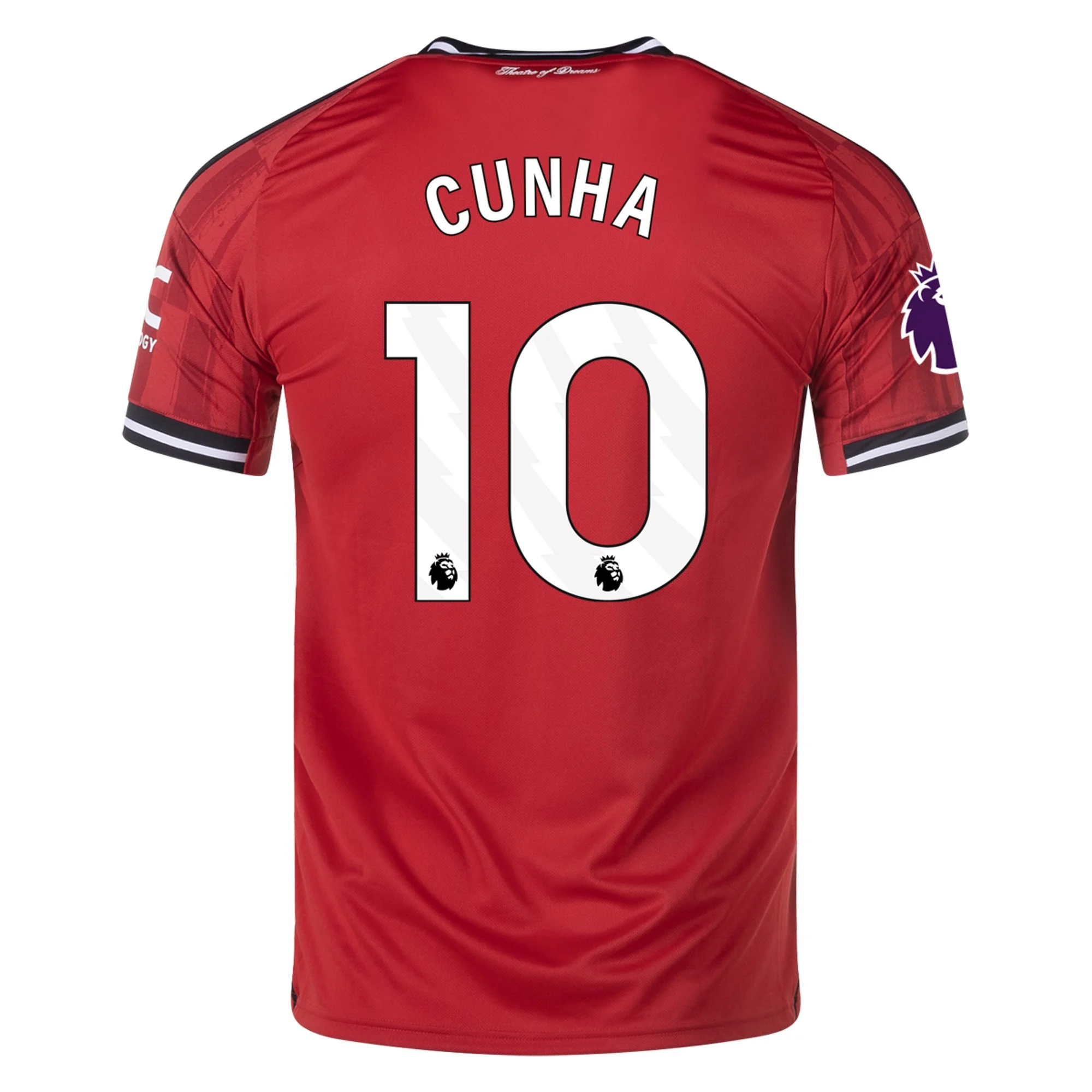 Mens 10 Matheus Cunha Manchester United 2025-26 Home Jersey Football Shirt