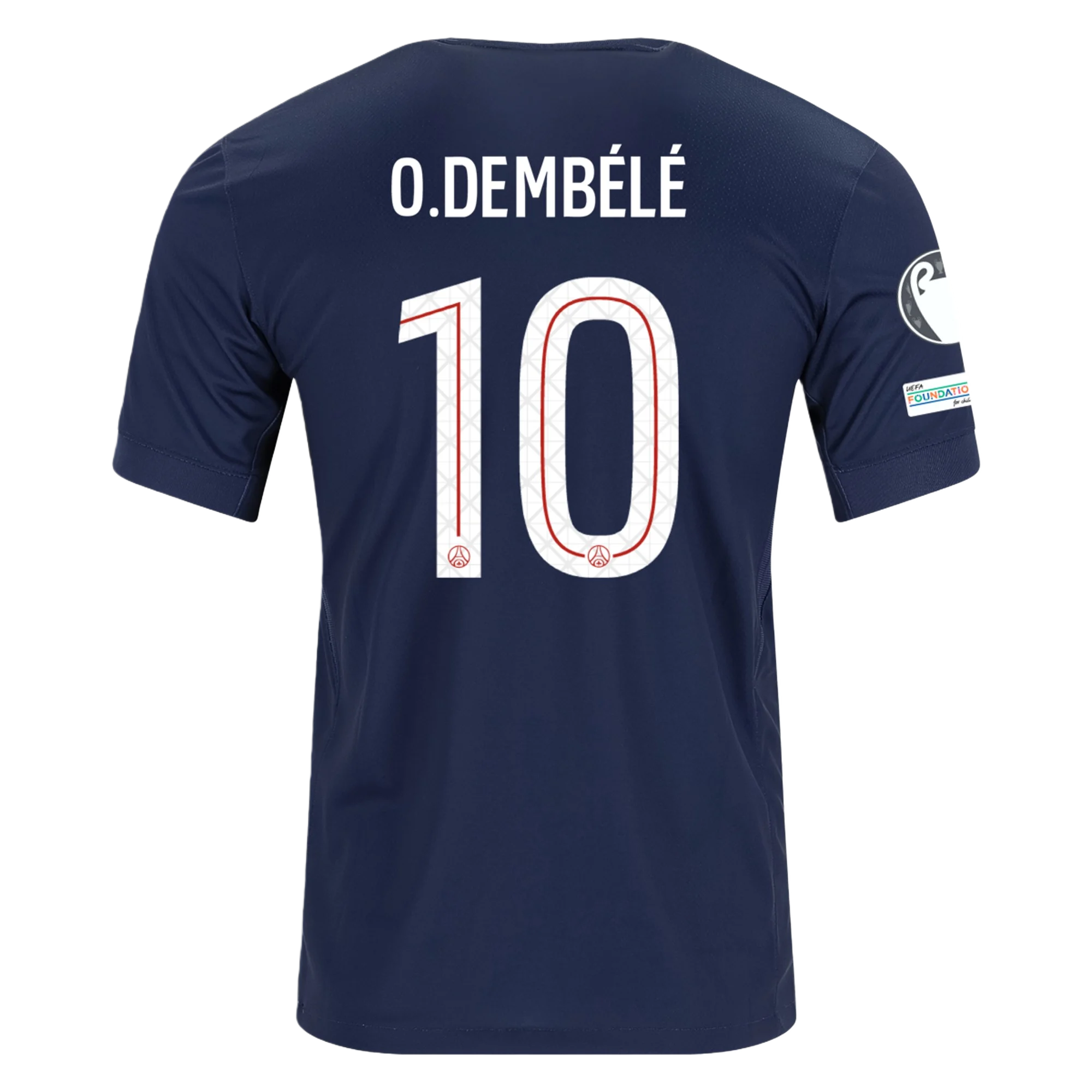 Mens 10 Ousmane Dembélé PSG 2025-26 Home Jersey Football Shirt