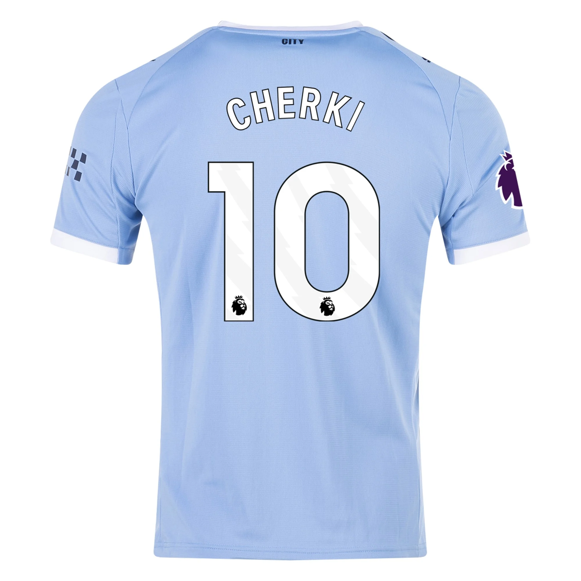Mens 10 Rayan Cherki Manchester City Home Jersey 2025-26 Football Shirt