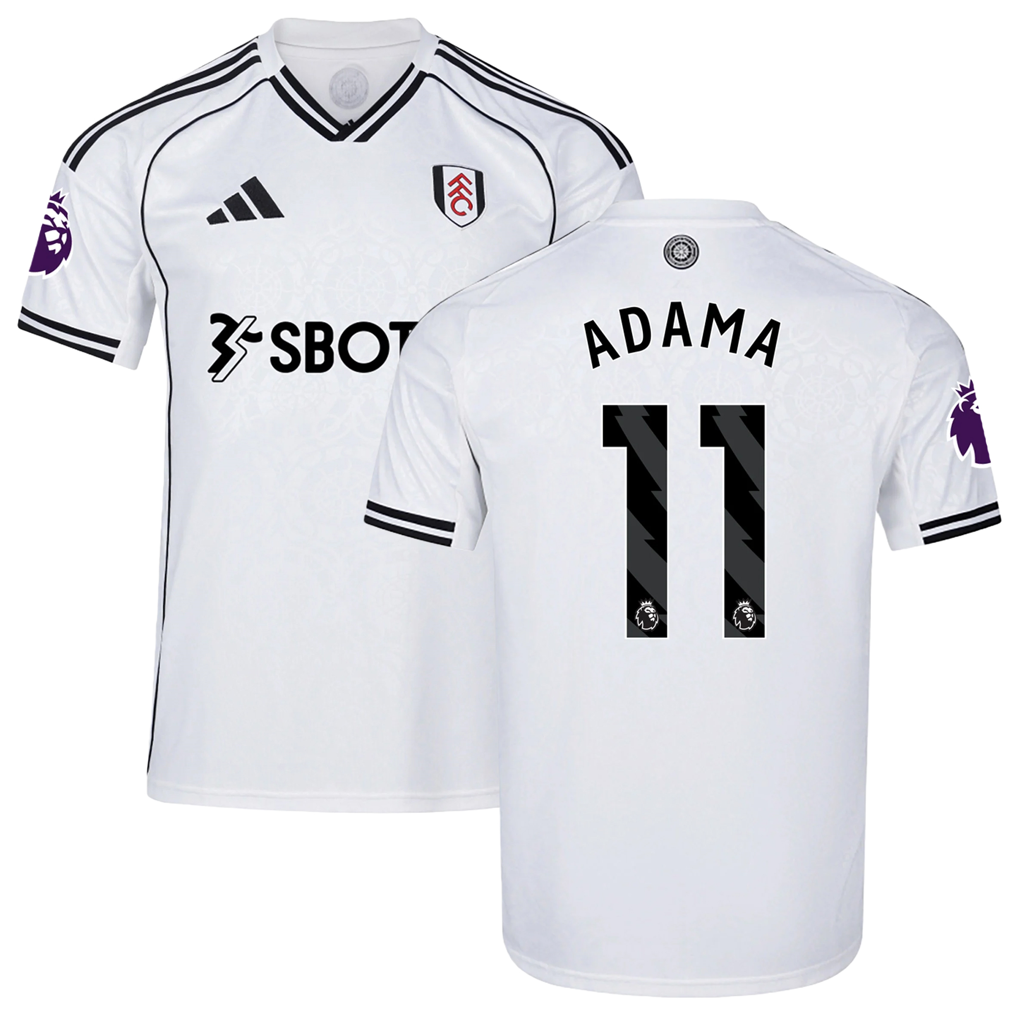 Mens 11 Adama Traoré Fulham Home Jersey 2025-26 Football Shirt