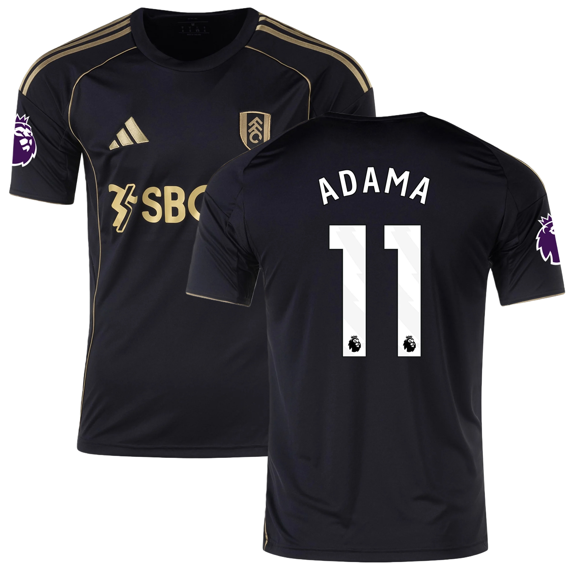 Mens 11 Adama Traoré Fulham Third Jersey 2025-26 Football Shirt