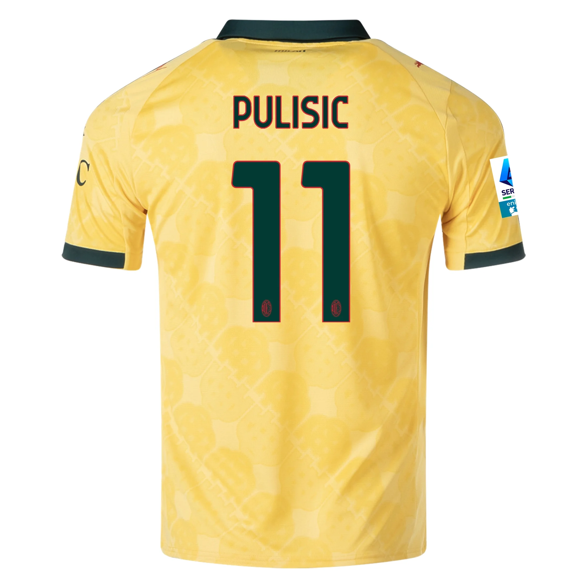 Mens 11 Christian Pulisic AC Milan 2025-26 Third Jersey Football Shirt