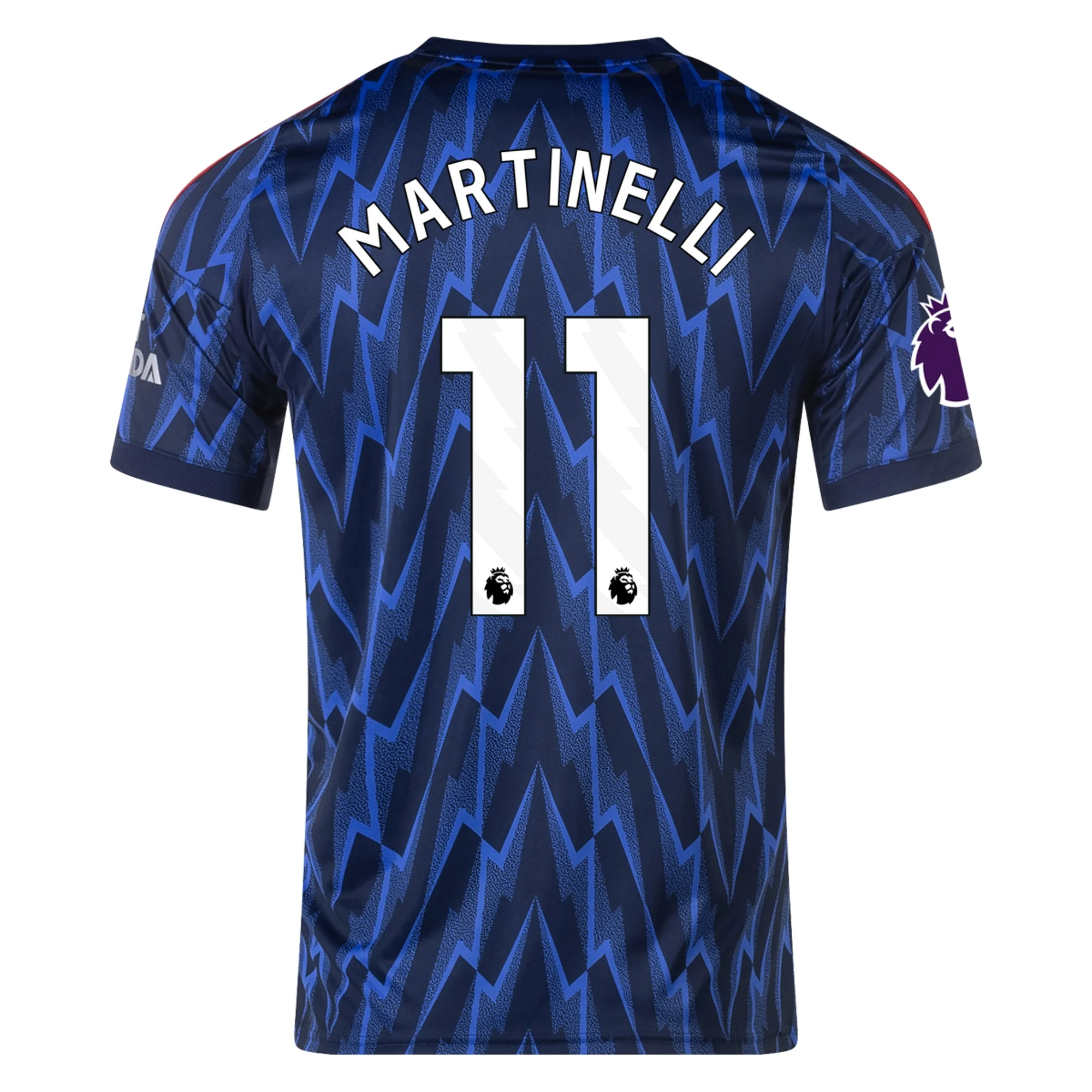 Mens 11 Gabriel Martinelli Arsenal 2025-26 Away Jersey Football Shirt