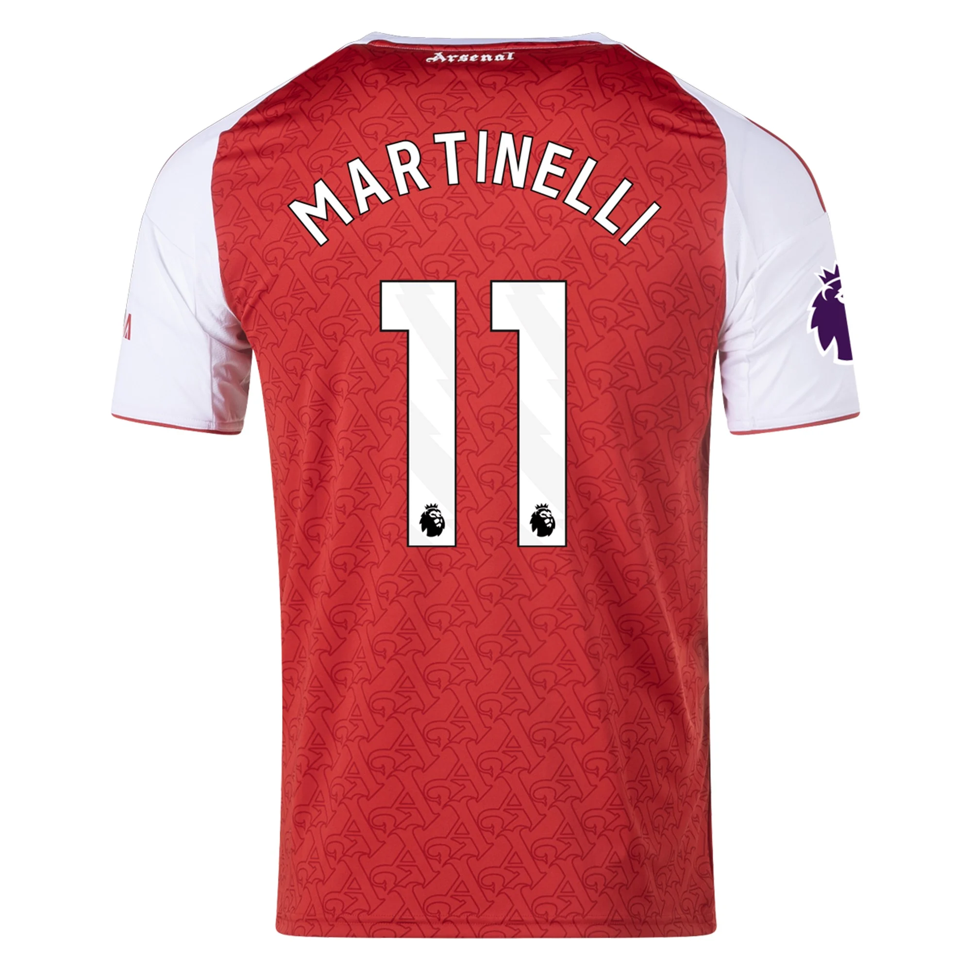 Mens 11 Gabriel Martinelli Arsenal 2025-26 Home Jersey Football Shirt