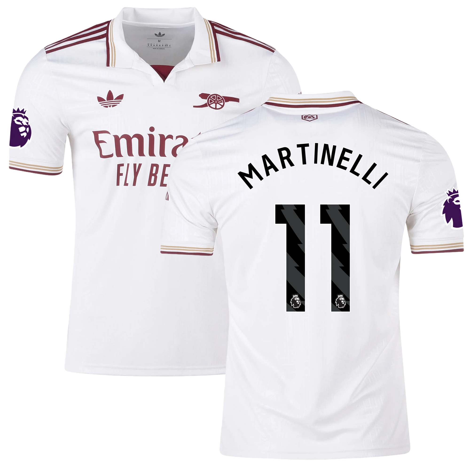 Mens 11 Gabriel Martinelli Arsenal 2025-26 Third Jersey Football Shirt