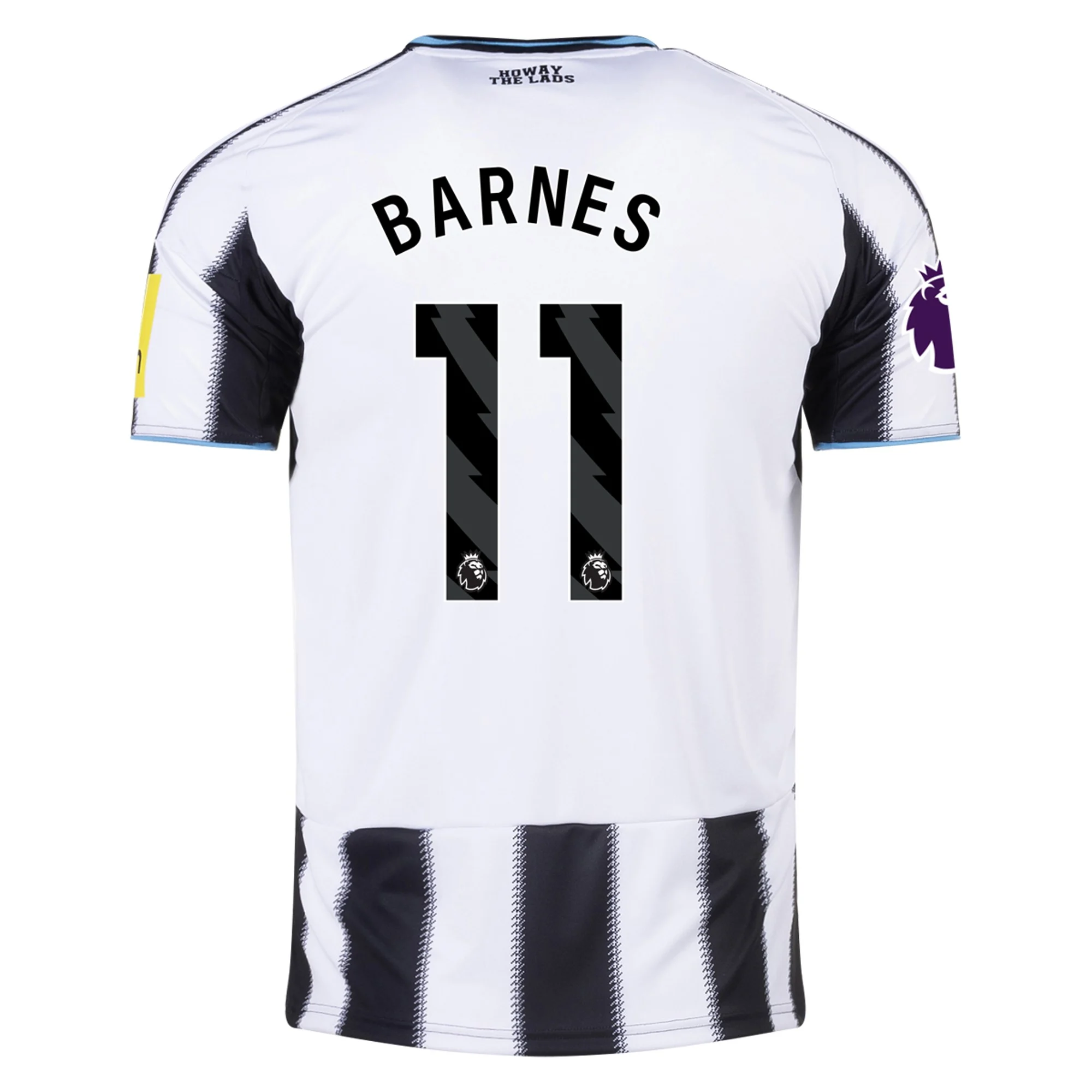 Mens 11 Harvey Barnes Newcastle Home Jersey 2025-26 Football Shirt