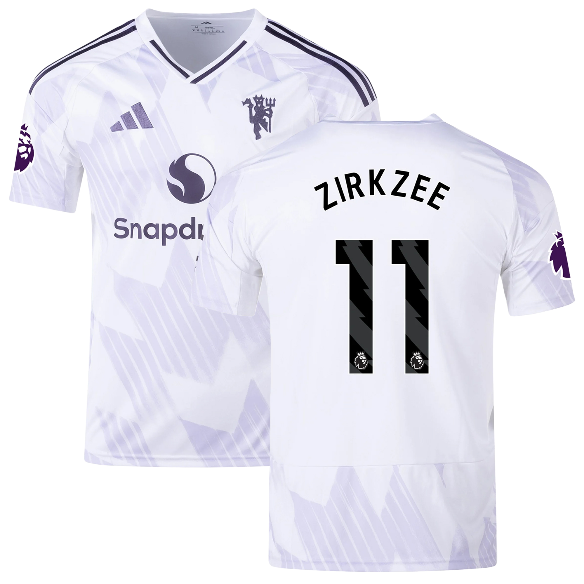 Mens 11 Joshua Zirkzee Manchester United 2025-26 Away Jersey Football Shirt