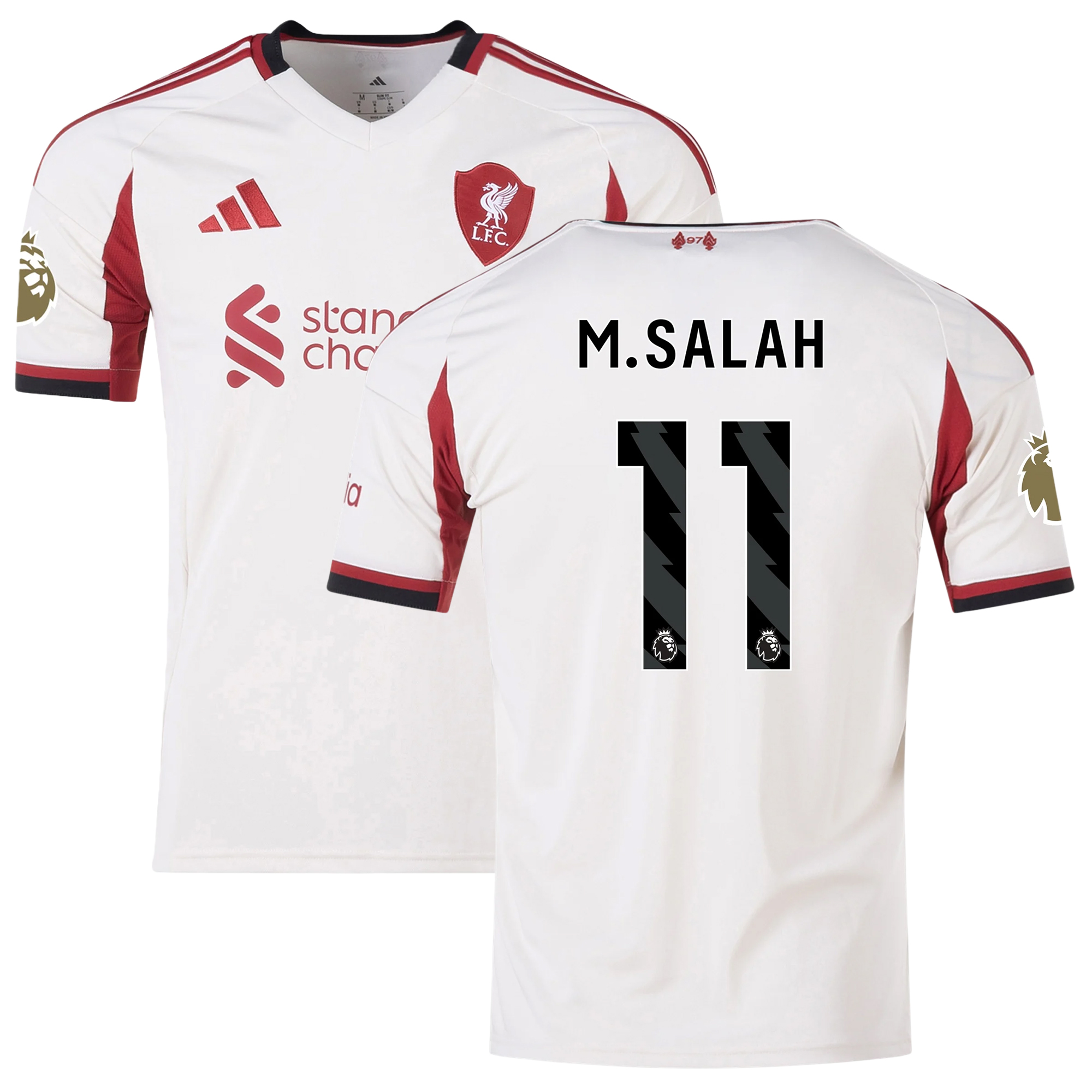 Mens 11 Mohamed Salah Liverpool 2025-26 Away Jersey Football Shirt