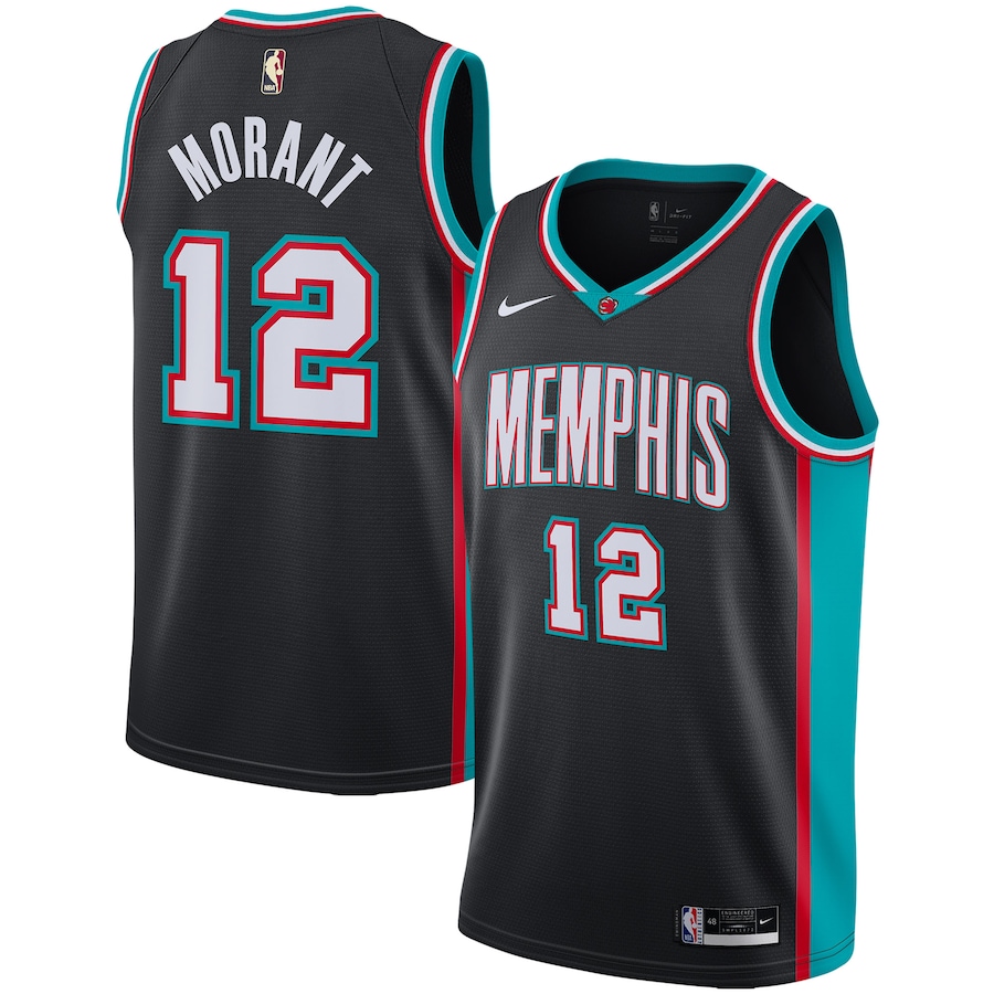 Men's Memphis Grizzlies Jerseys #12 Ja Morant City Edition Basketball Jerseys