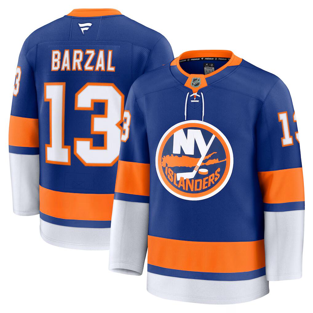 Men's New York Islanders Jerseys #13 Mathew Barza Hockey Jerseys