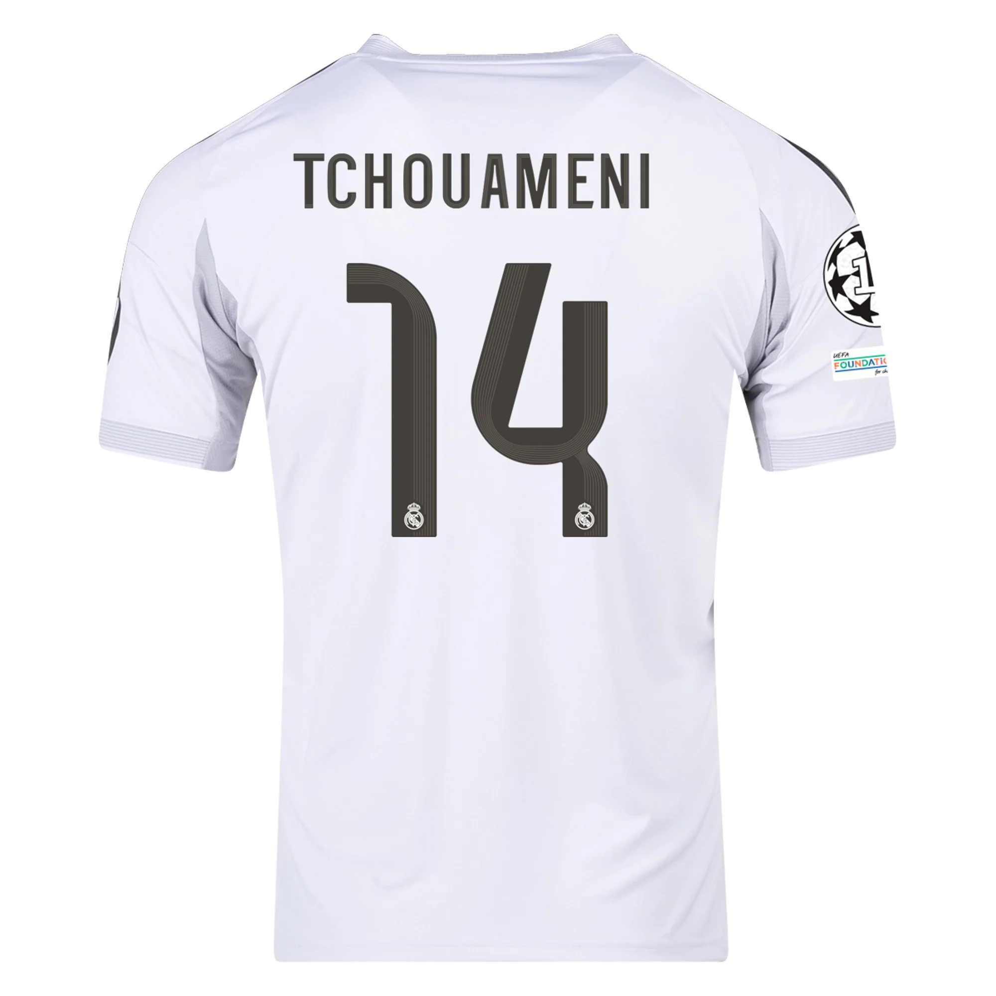 Mens 14 Aurélien Tchouaméni Real Madrid 2025-26 Home Jersey Football Shirt