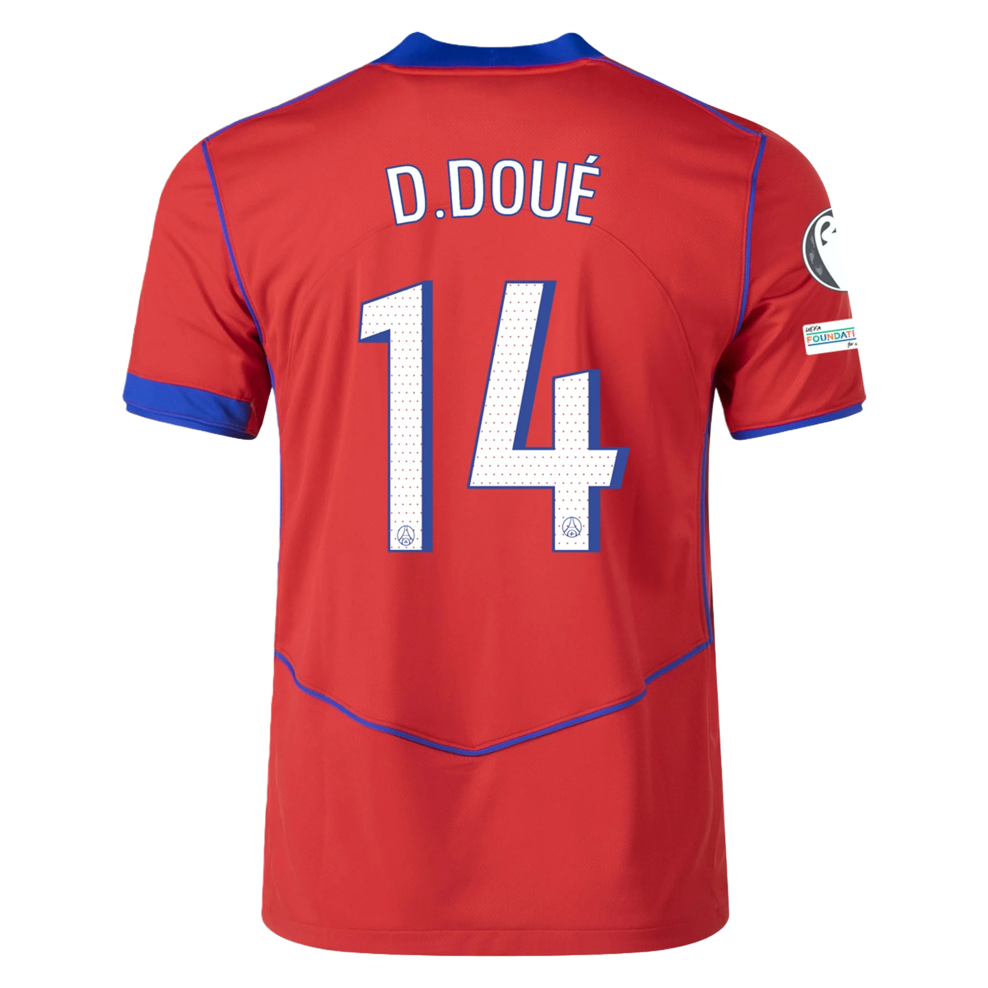Mens 14 Désiré Doué PSG 2025-26 Third Jersey Football Shirt