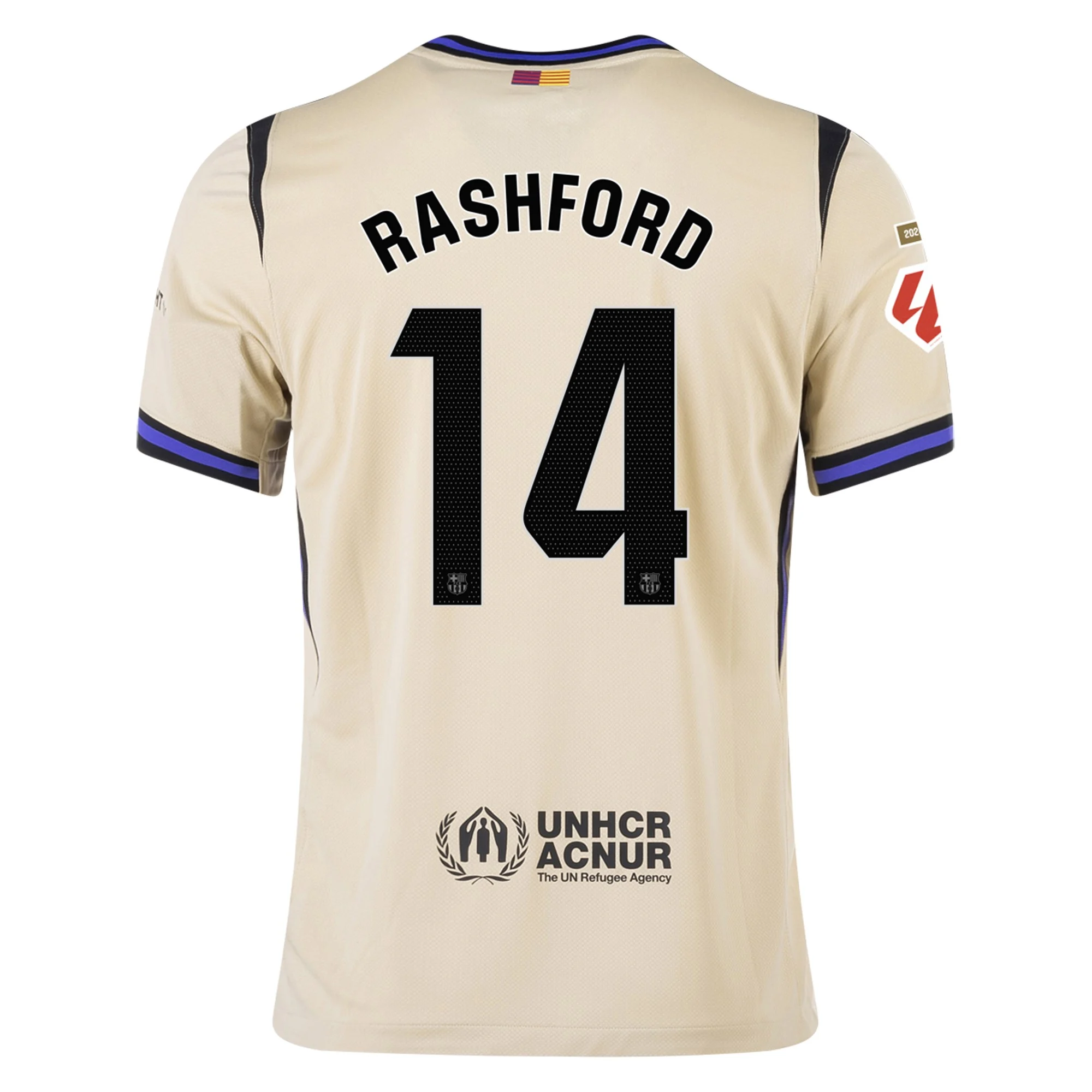 Mens 14 Marcus Rashford Barcelona 2025-26 Away Jersey Football Shirt