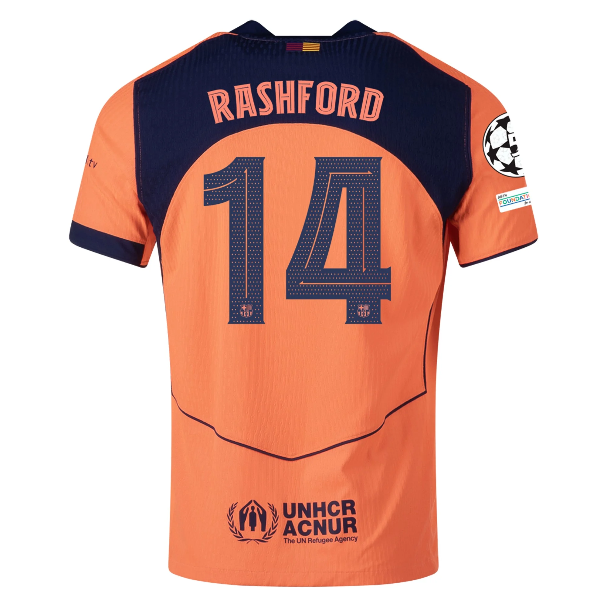 Mens 14 Marcus Rashford Barcelona 2025-26 Third Jersey Football Shirt