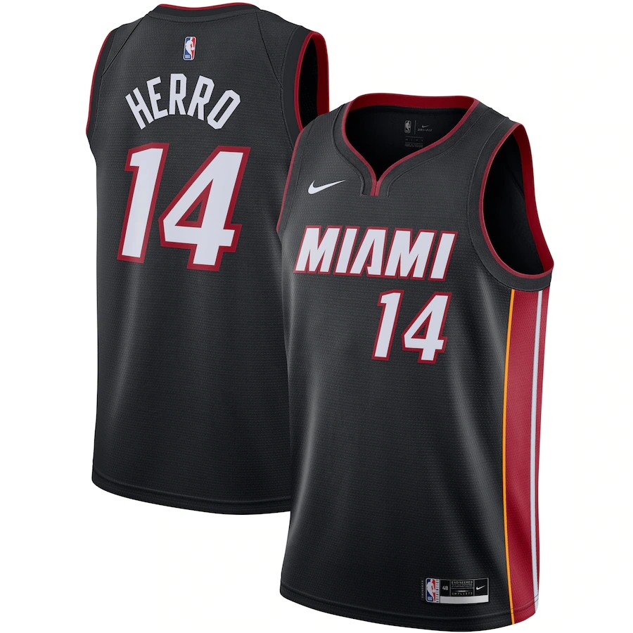 Men's Miami Heat Jerseys #14 Tyler Herro Basketball Jerseys