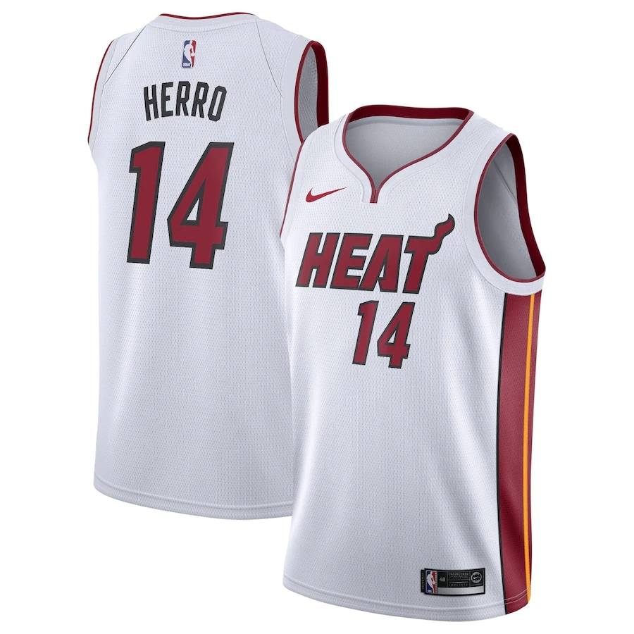 Men's Miami Heat Jerseys #14 Tyler Herro Basketball Jerseys