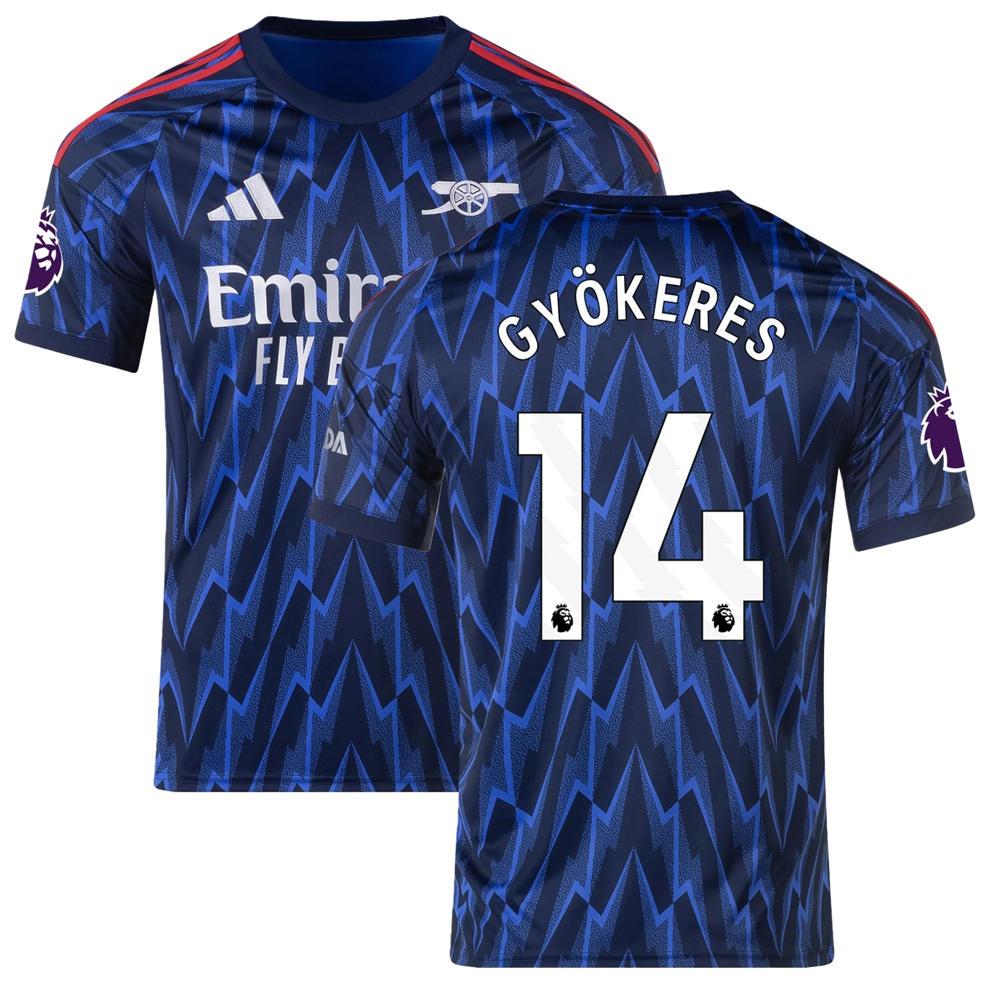 Mens 14 Viktor Gyökeres Arsenal 2025-26 Away Jersey Football Shirt