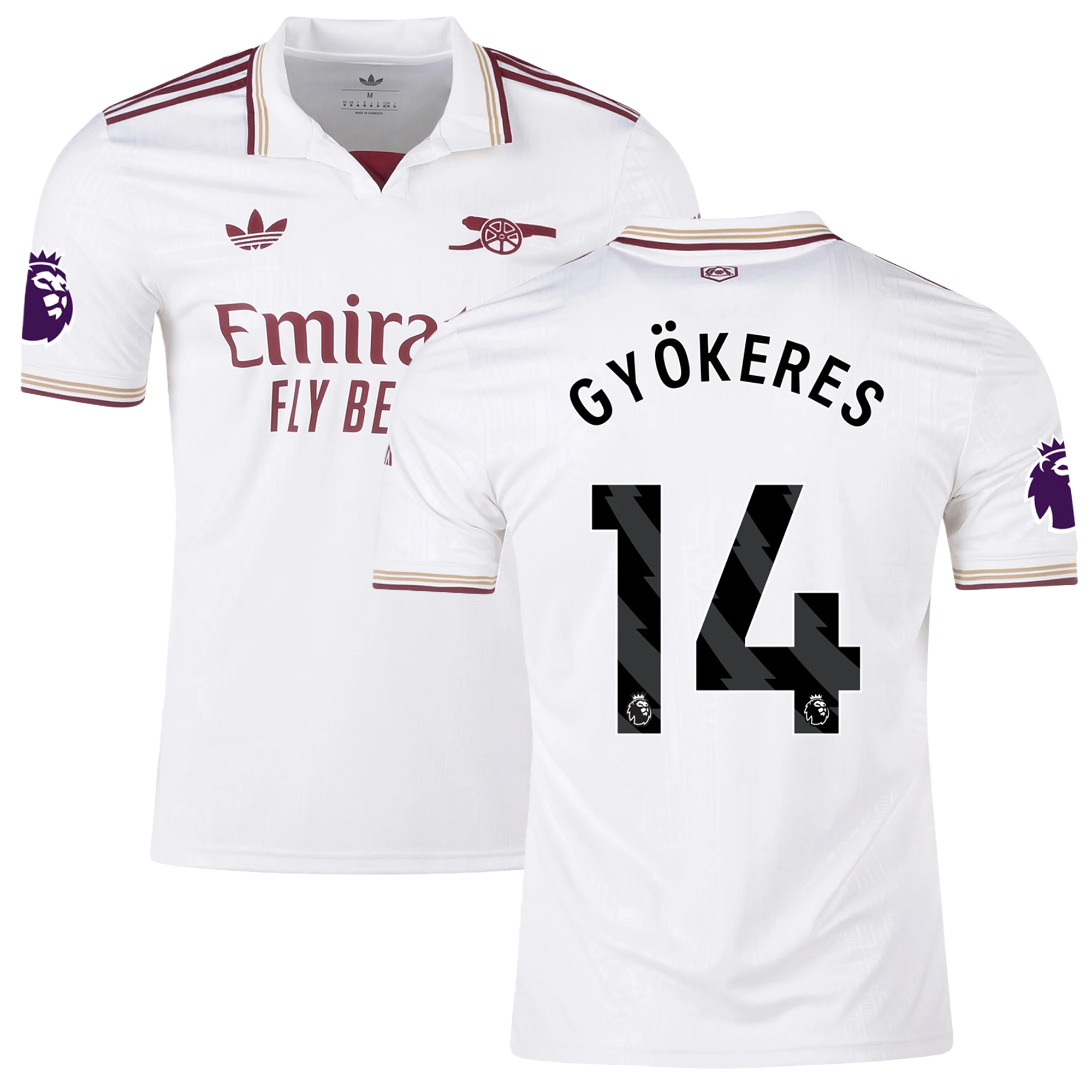 Mens 14 Viktor Gyökeres Arsenal 2025-26 Third Jersey Football Shirt