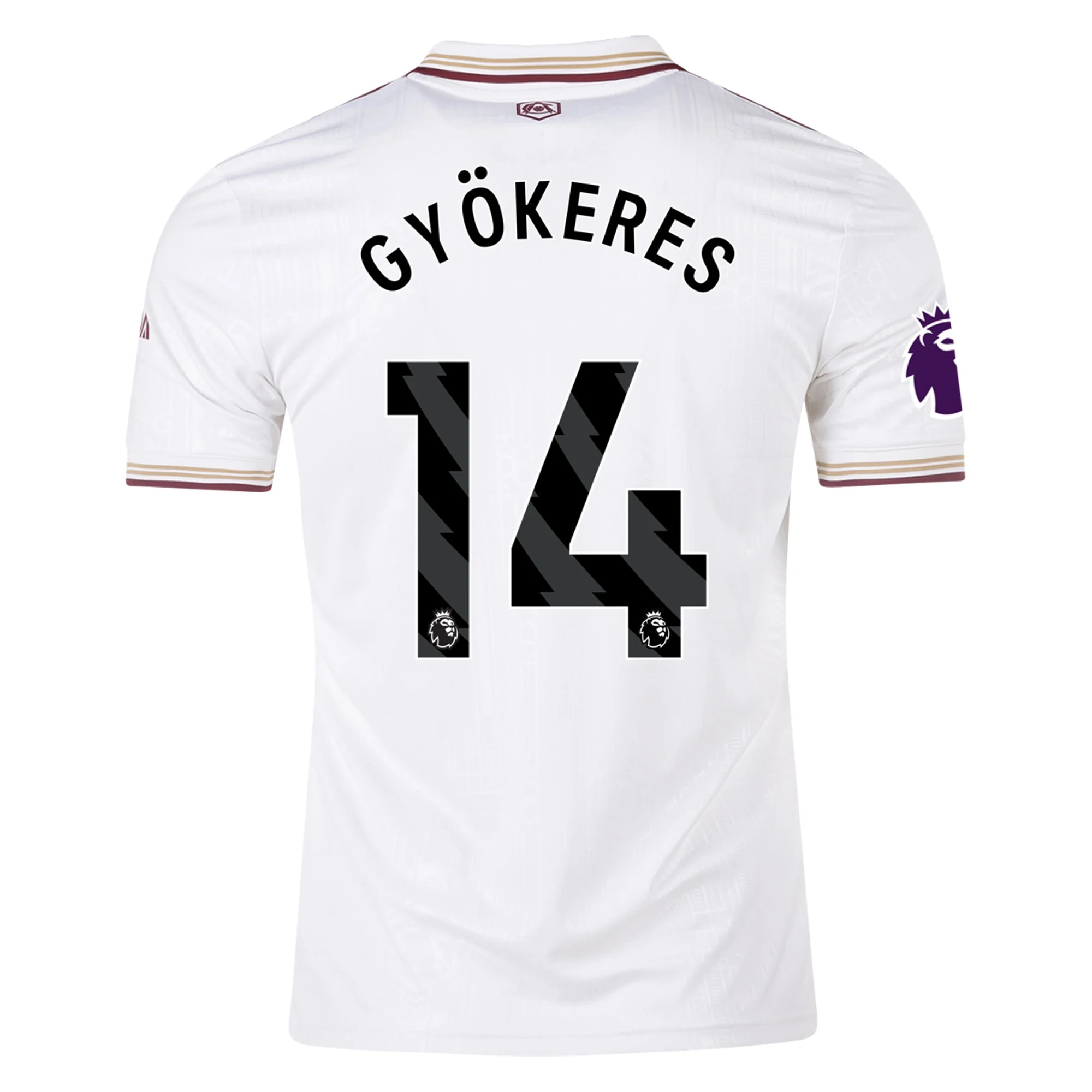 Mens 14 Viktor Gyökeres Arsenal 2025-26 Third Jersey Football Shirt