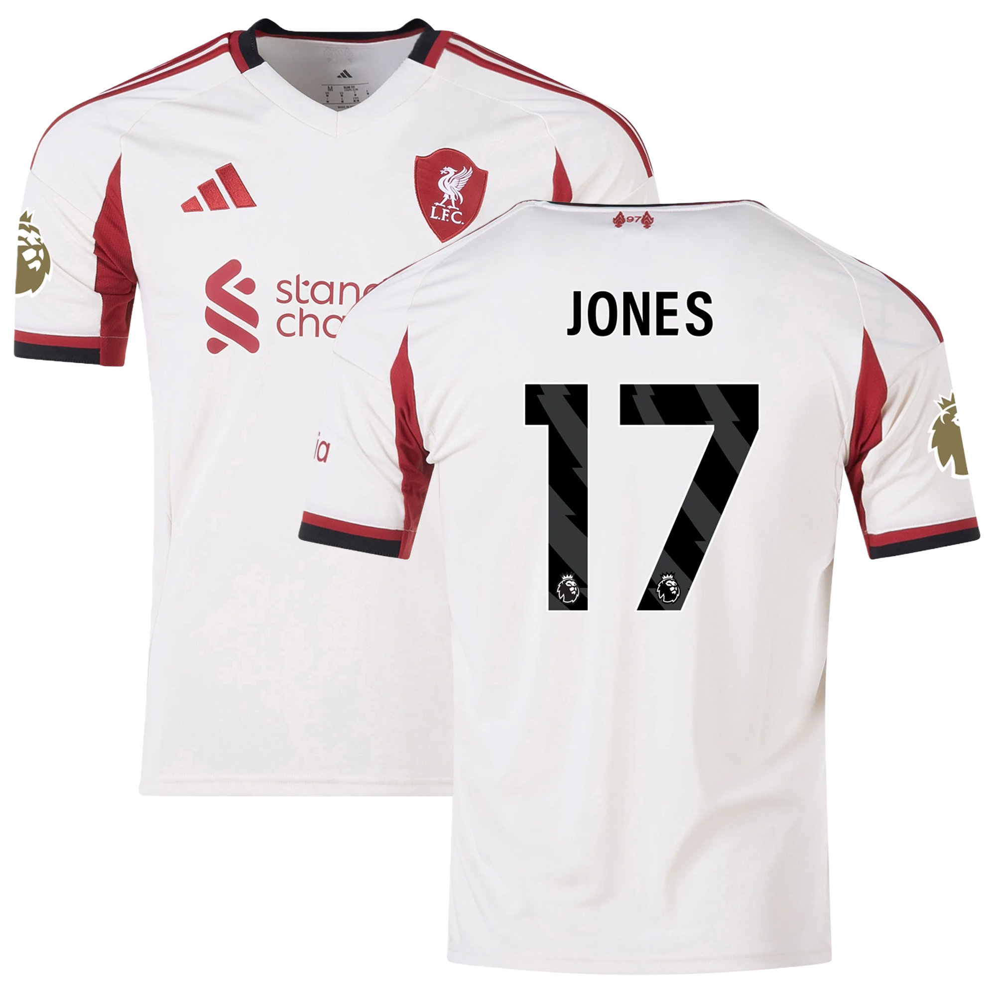 Mens 17 Curtis Jones Liverpool 2025-26 Away Jersey Football Shirt