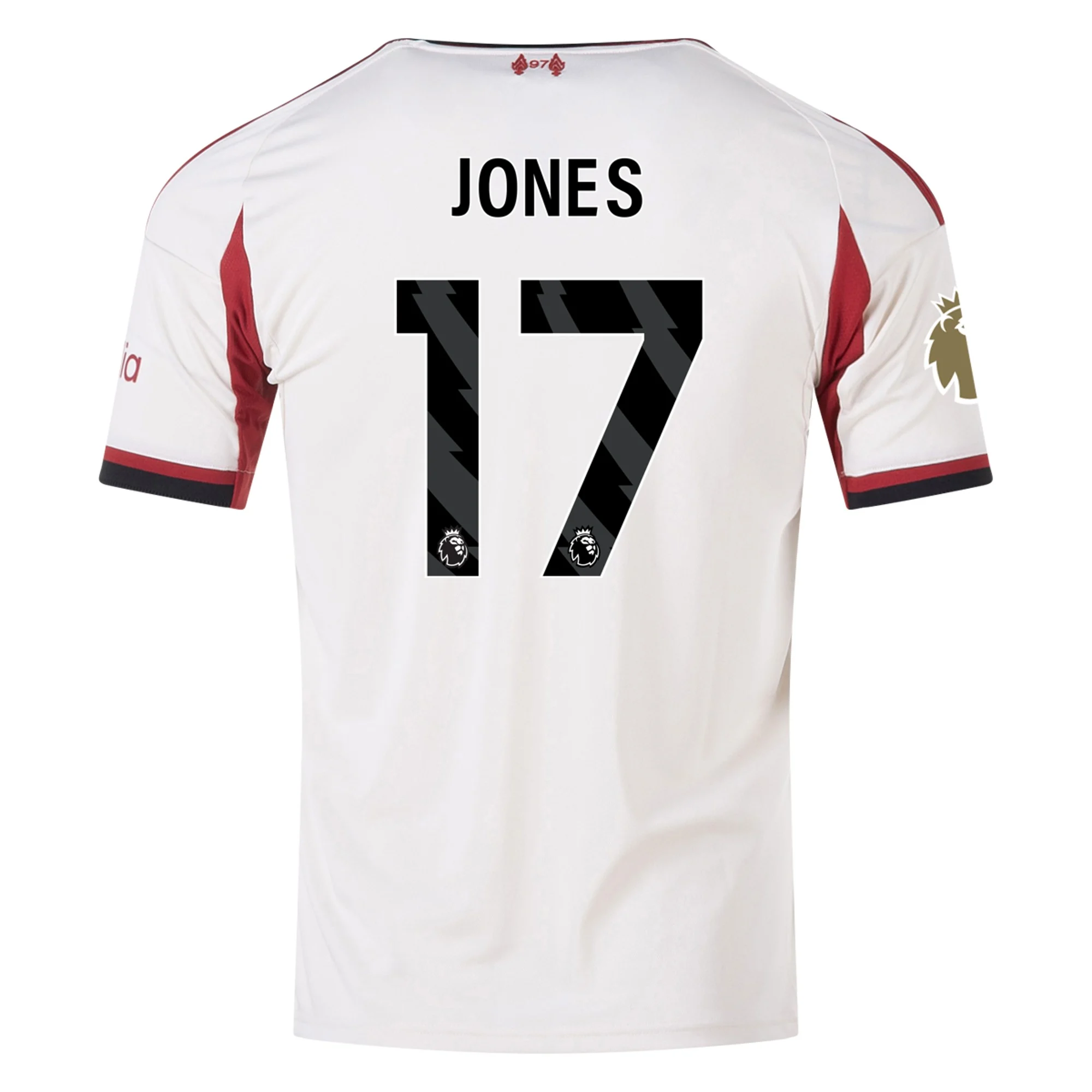Mens 17 Curtis Jones Liverpool 2025-26 Away Jersey Football Shirt