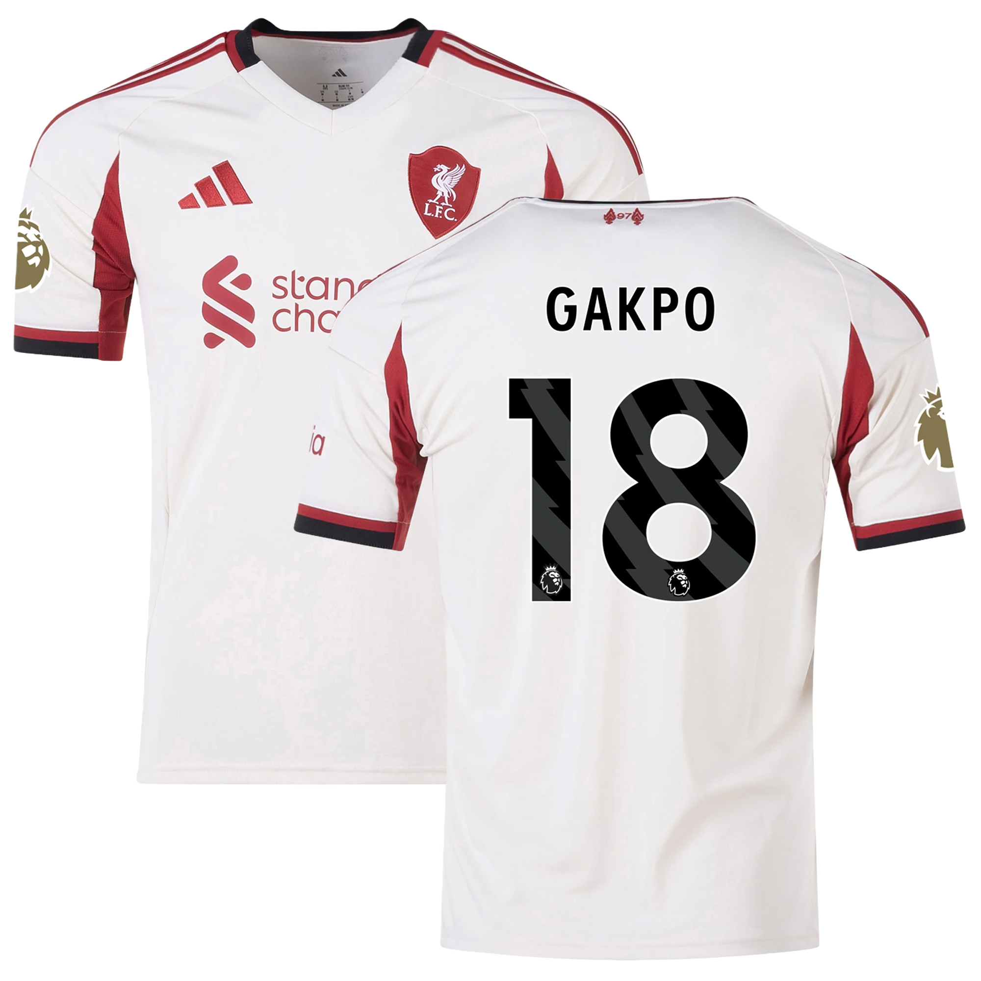 Mens 18 Cody Gakpo Liverpool 2025-26 Away Jersey Football Shirt