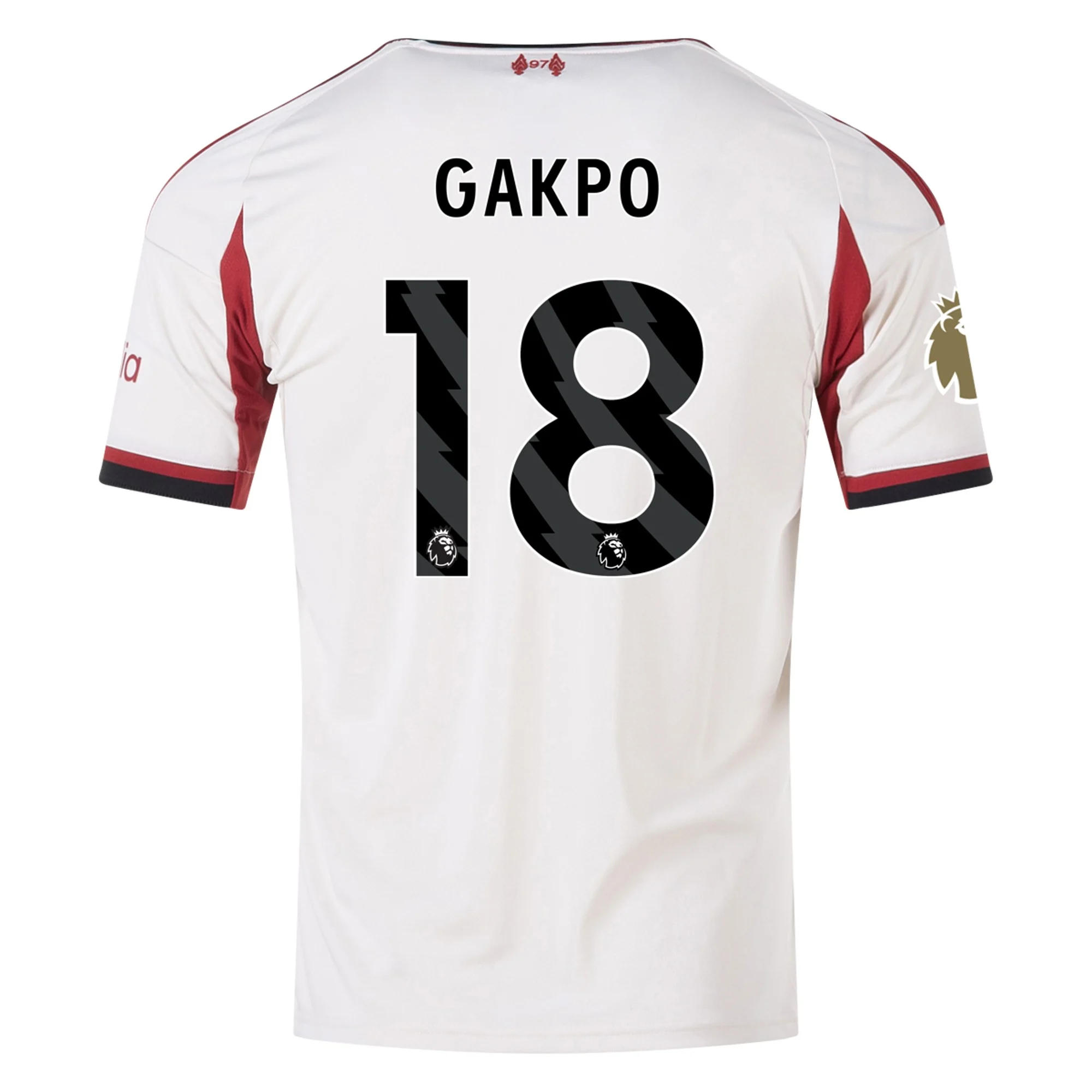 Mens 18 Cody Gakpo Liverpool 2025-26 Away Jersey Football Shirt