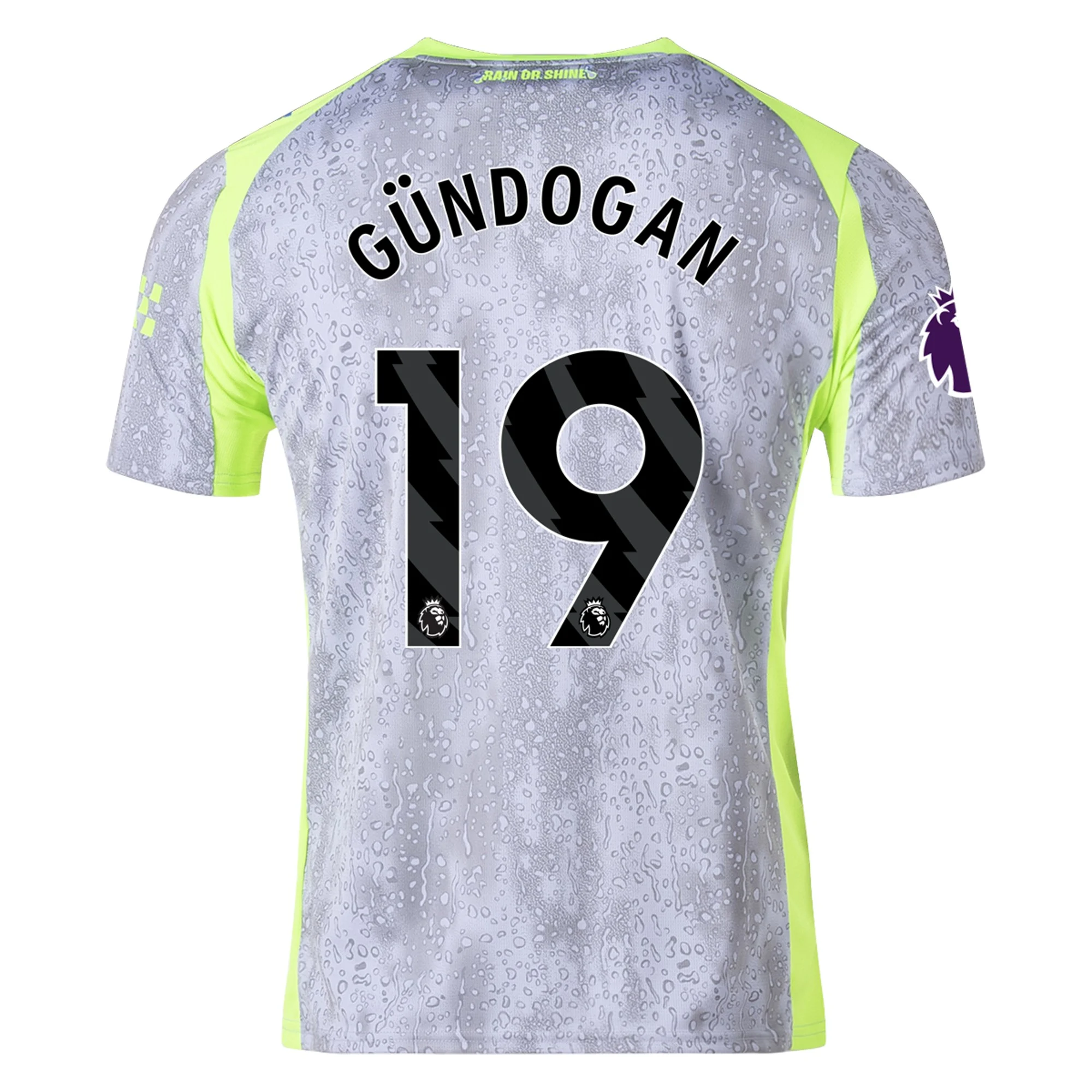 Mens 19 İlkay Gündoğan Manchester City Third Jersey 2025-26 Football Shirt