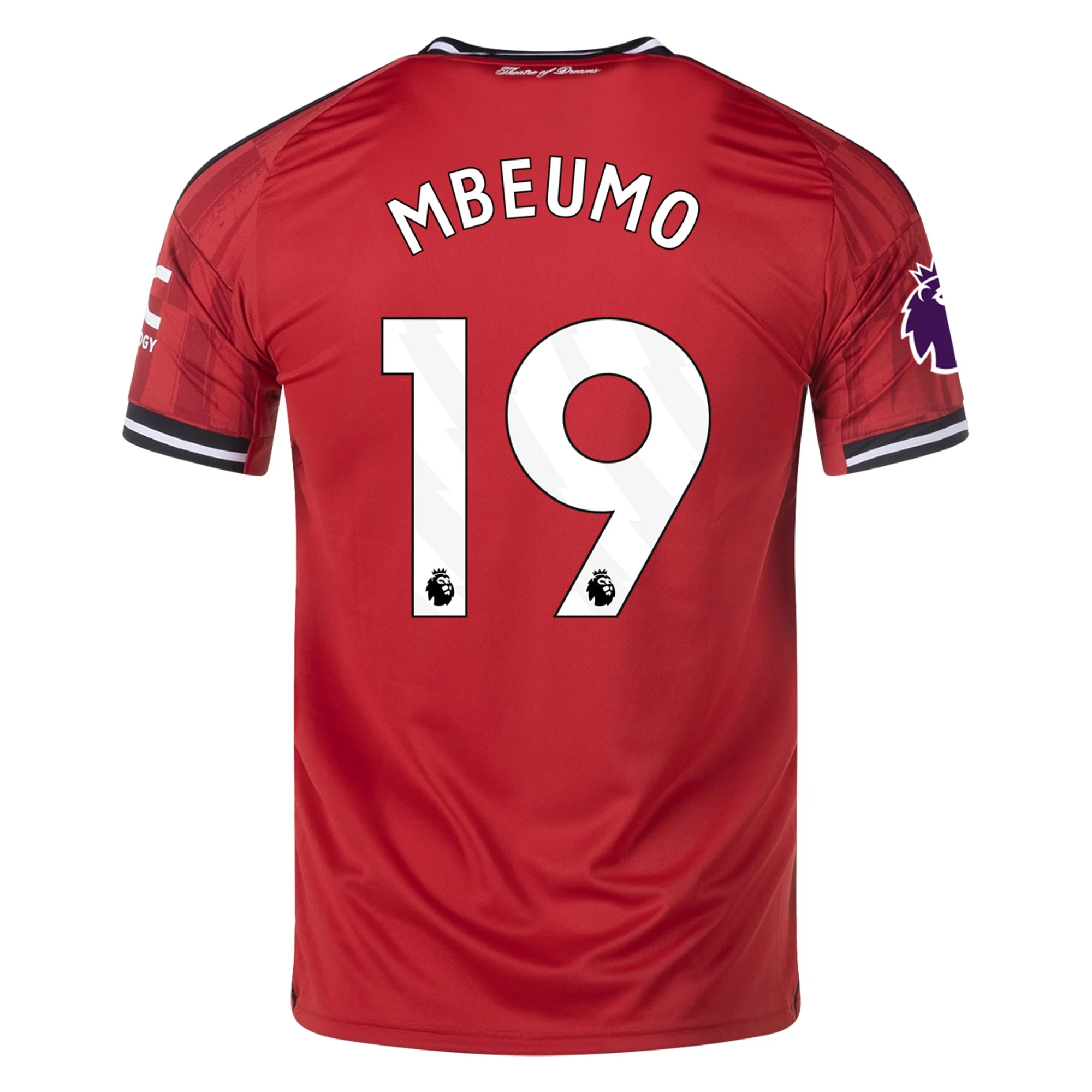 Mens 19 Bryan Mbeumo Manchester United 2025-26 Home Jersey Football Shirt