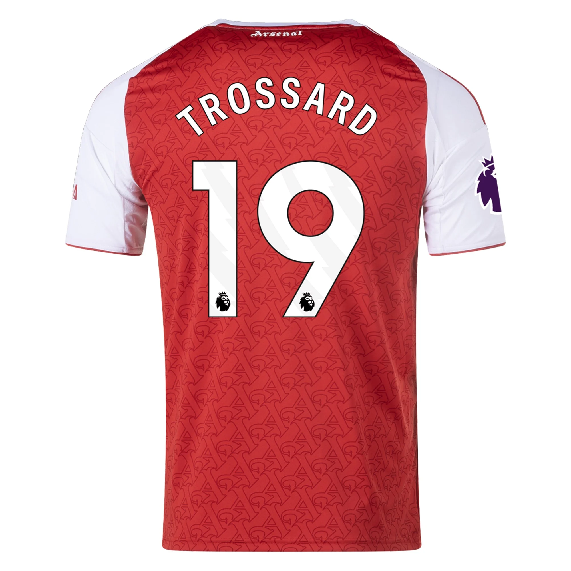 Mens 19 Leandro Trossard Arsenal 2025-26 Home Jersey Football Shirt