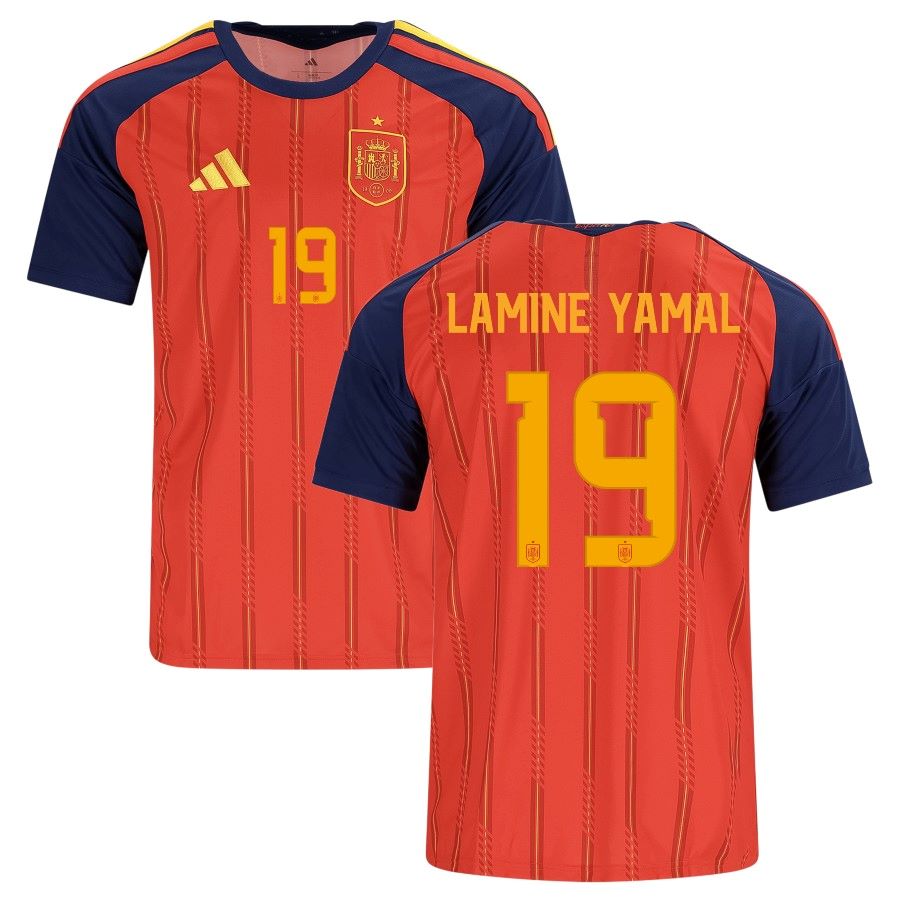 Spain 19 Lamine Yamal 2026 Home Soccer Jersey