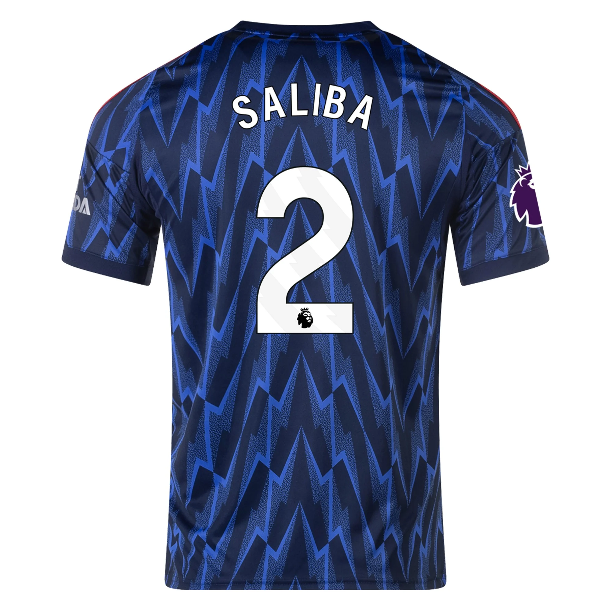 Mens 2 William Saliba Arsenal 2025-26 Away Jersey Football Shirt